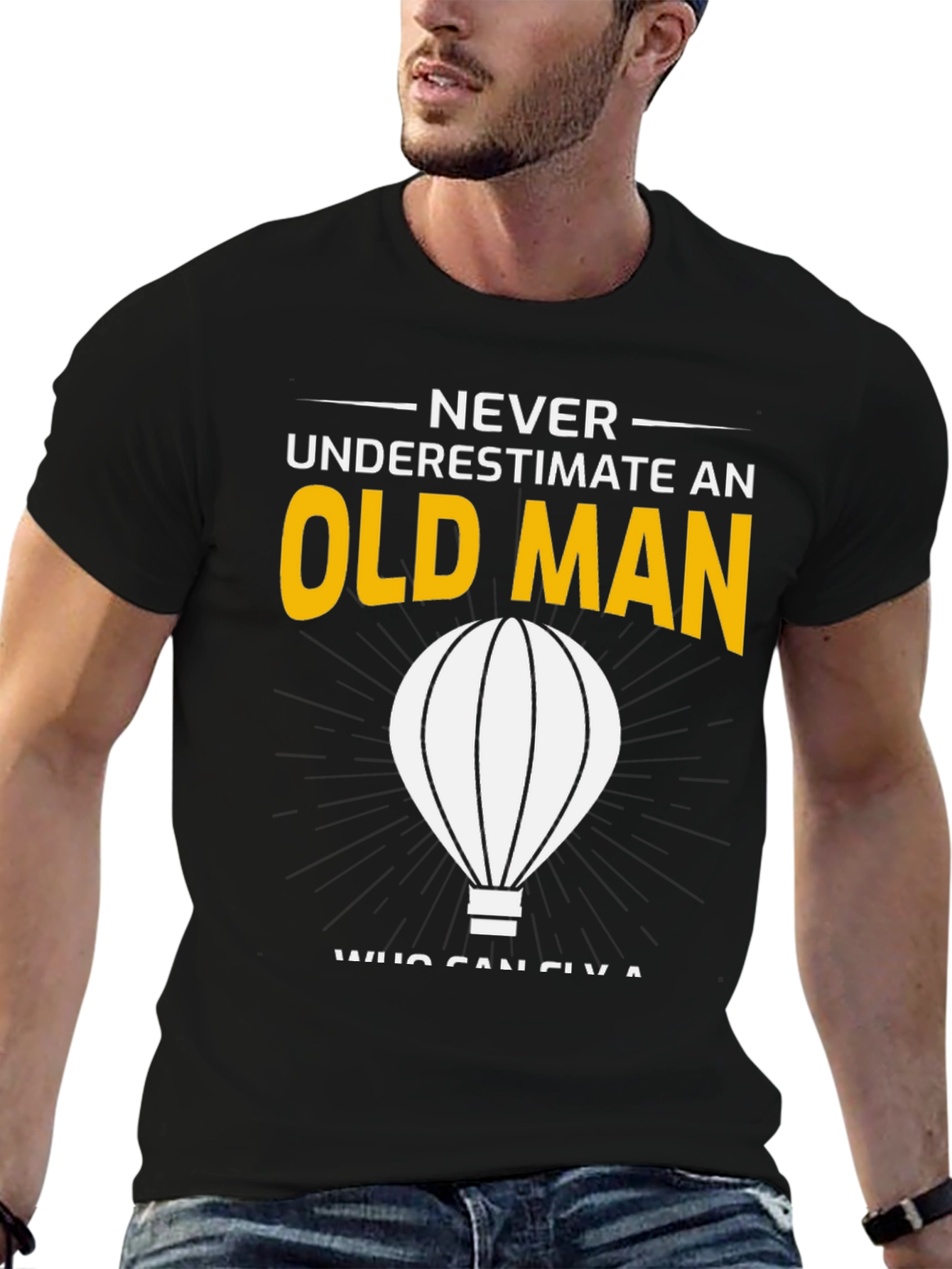 Never Underestimate an Old Man T-Shirt
