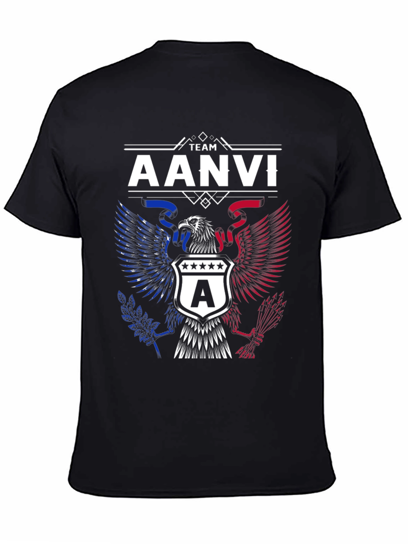 Team AANVI Eagle Graphic T-Shirt
