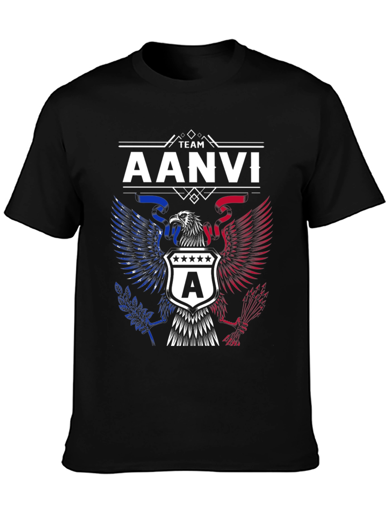 Team AANVI Eagle Graphic T-Shirt