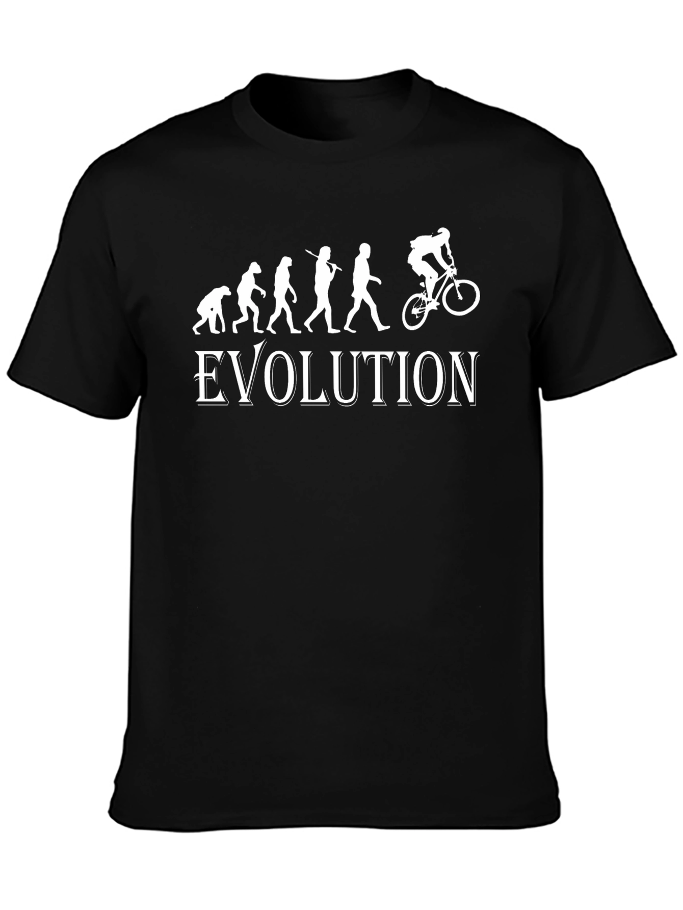 Evolution of Biking T-Shirt - Funny Graphic Tee
