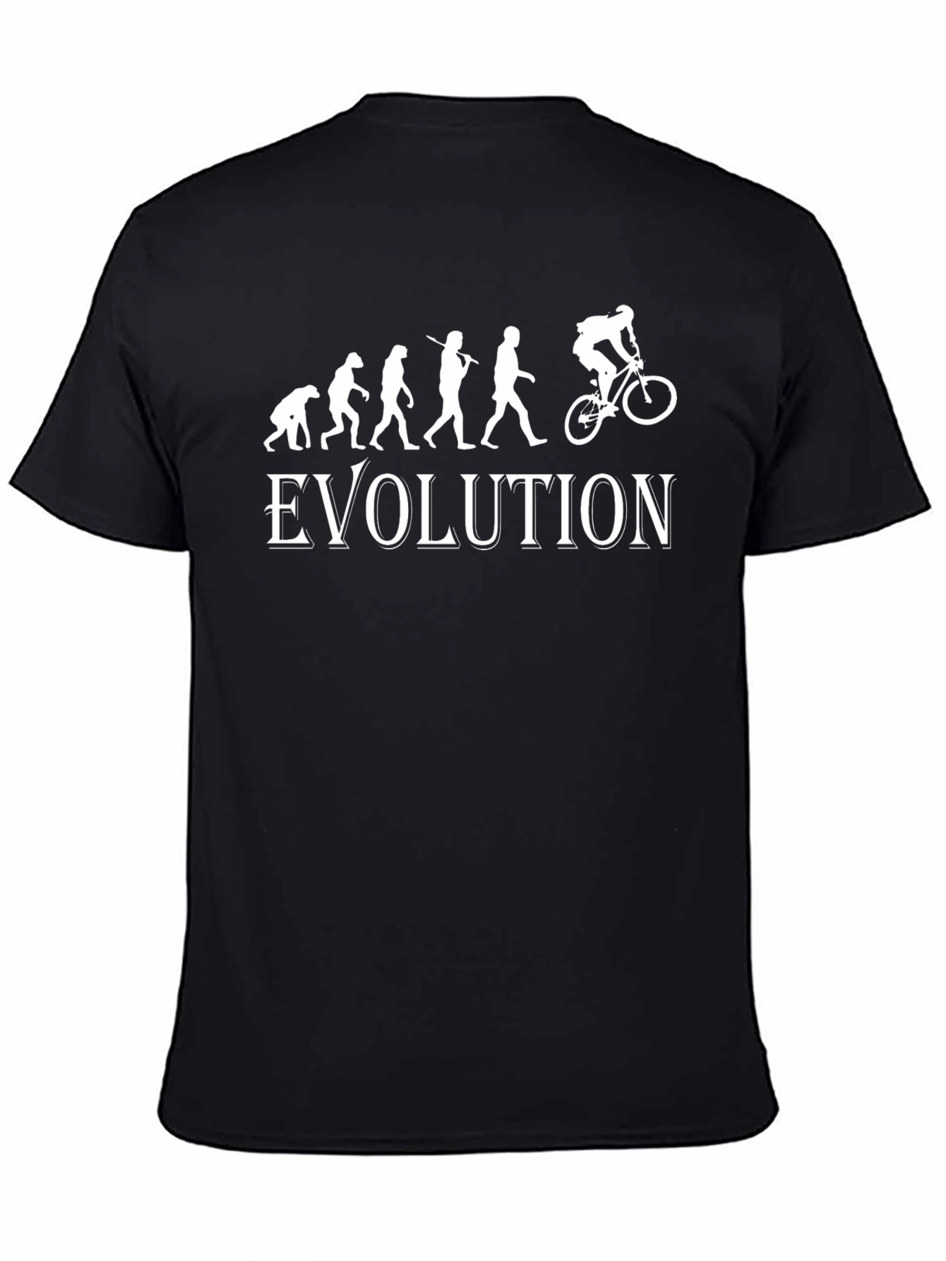 Evolution of Biking T-Shirt - Funny Graphic Tee