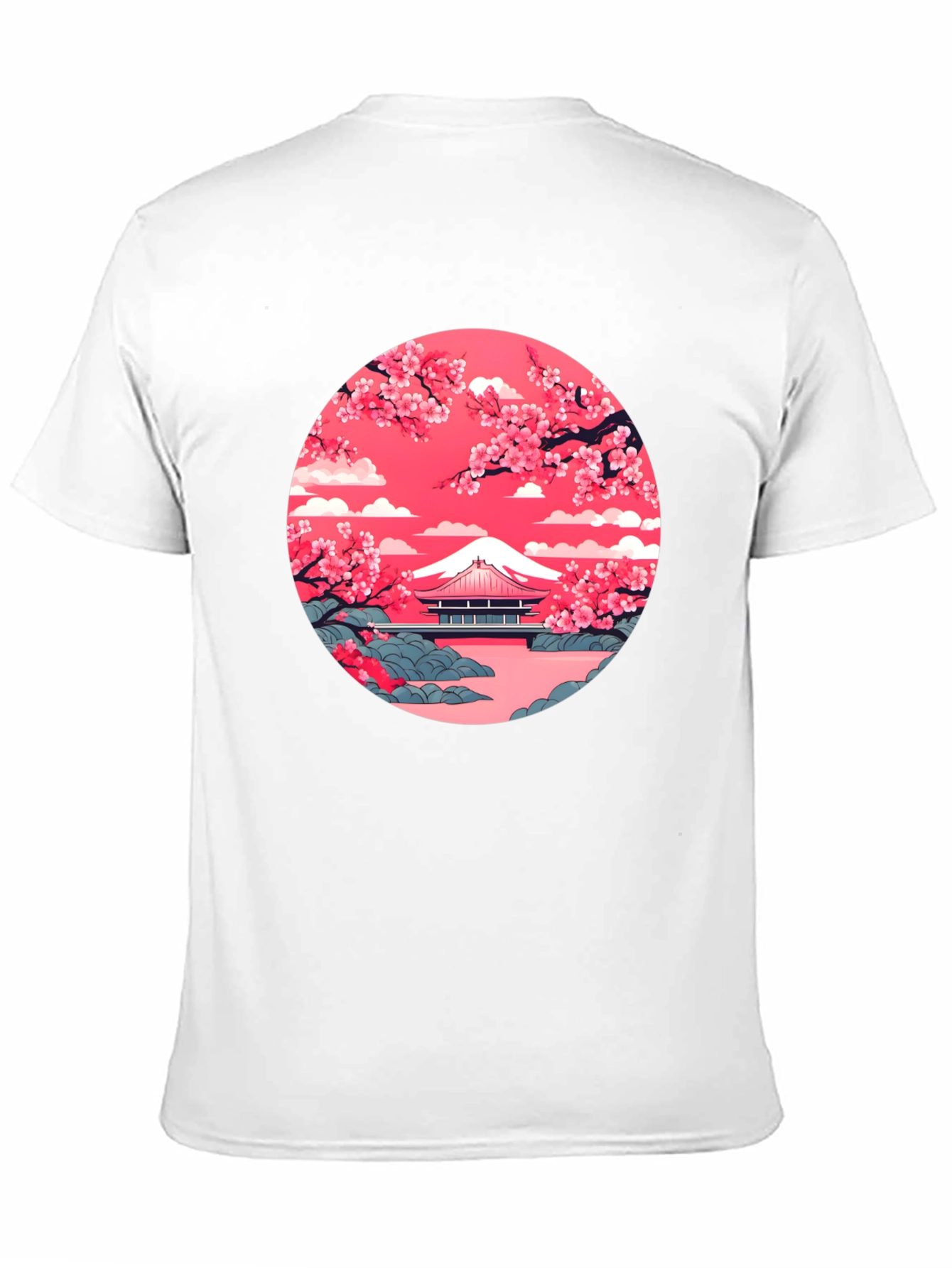 Mount Fuji Cherry Blossom Graphic Tee