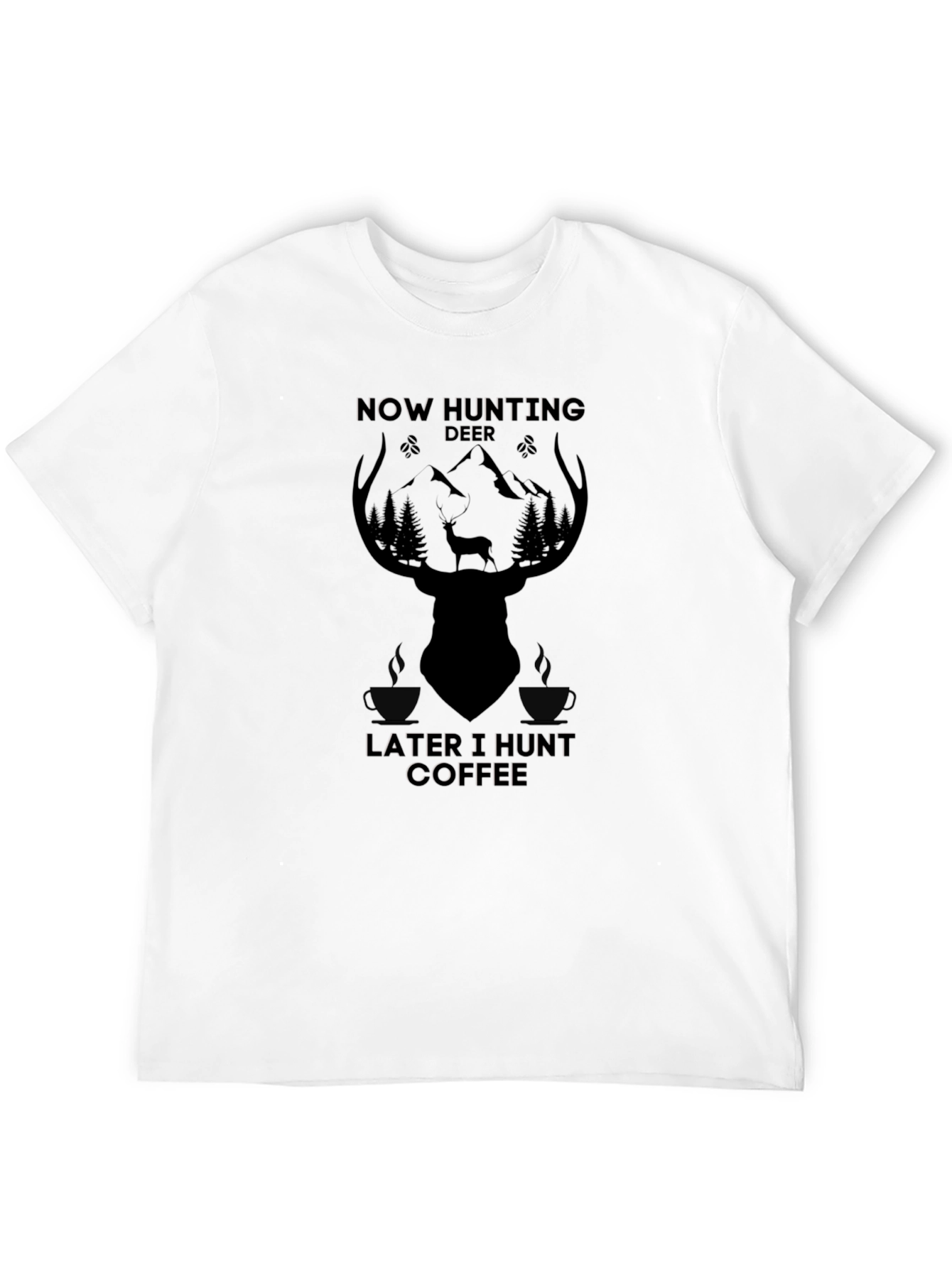 Hunting Deer & Coffee T-Shirt