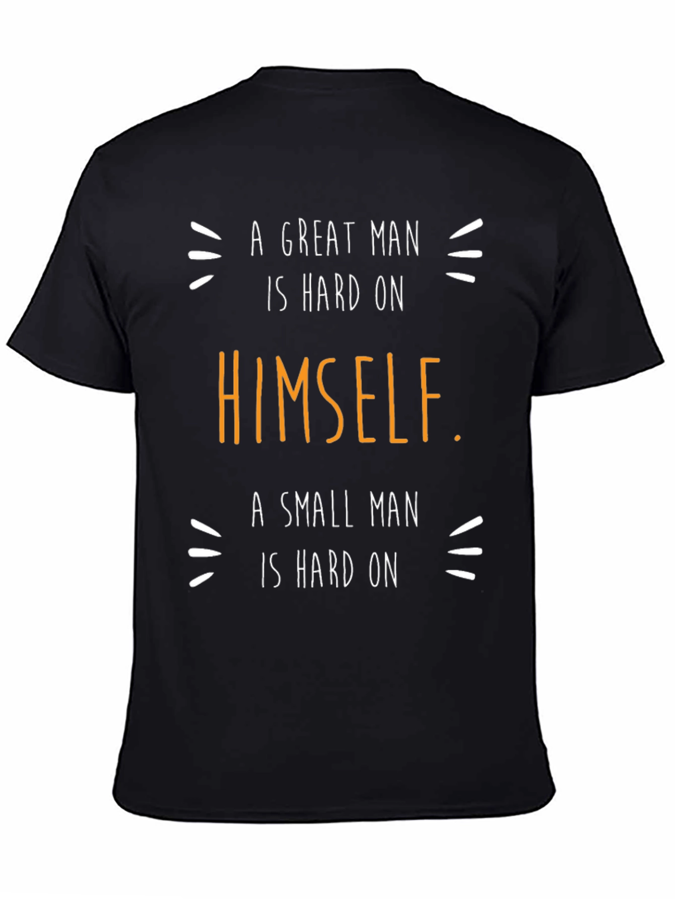 Mens A Great Man Graphic Tee - Black