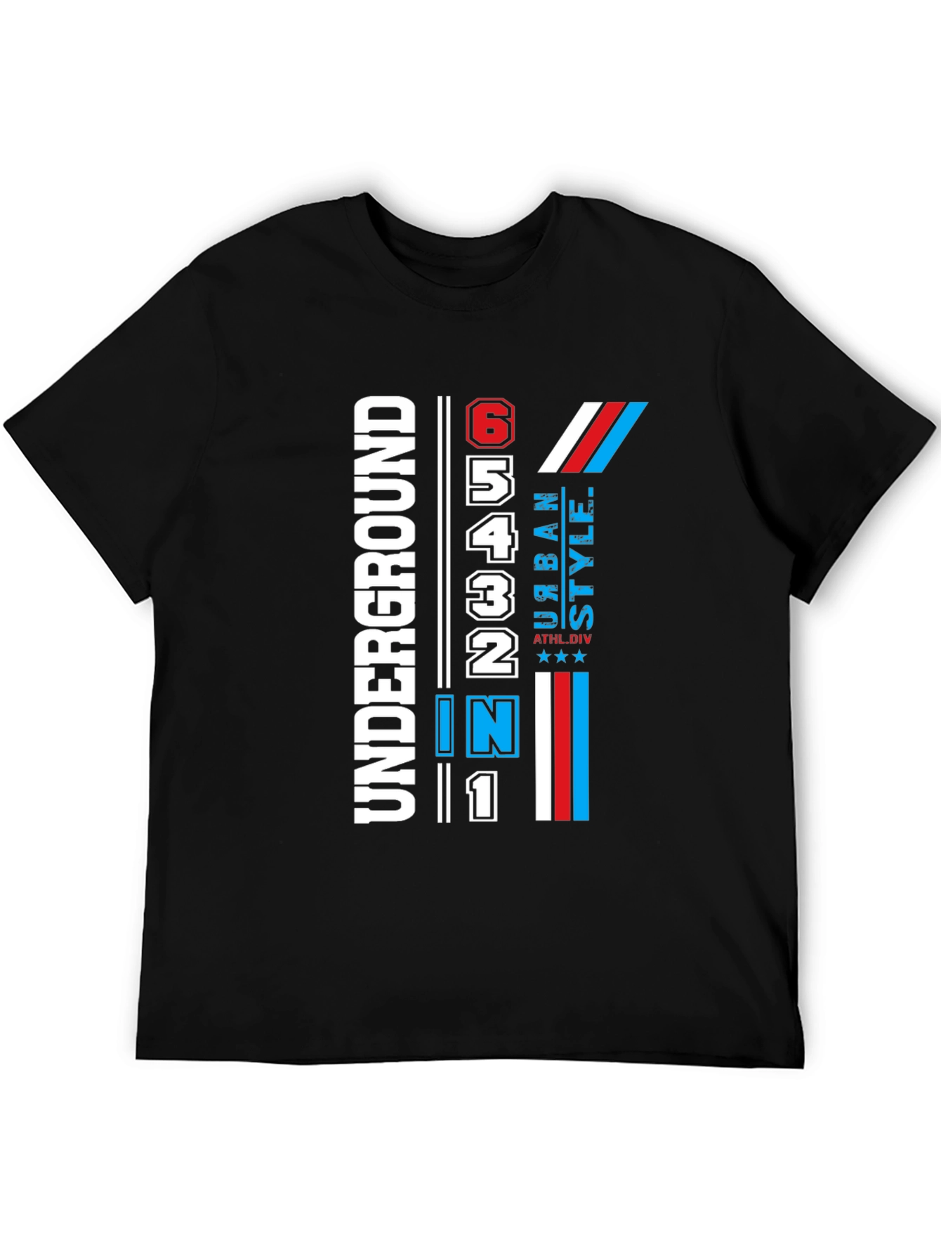 Urban Style Black Graphic T-Shirt