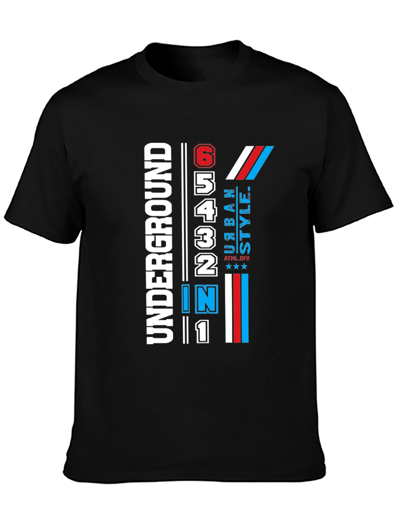 Urban Style Black Graphic T-Shirt
