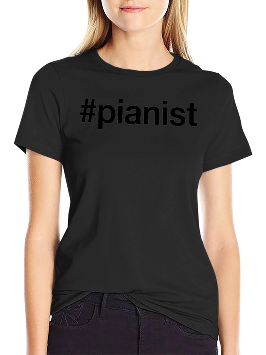 #pianist Black T-Shirt