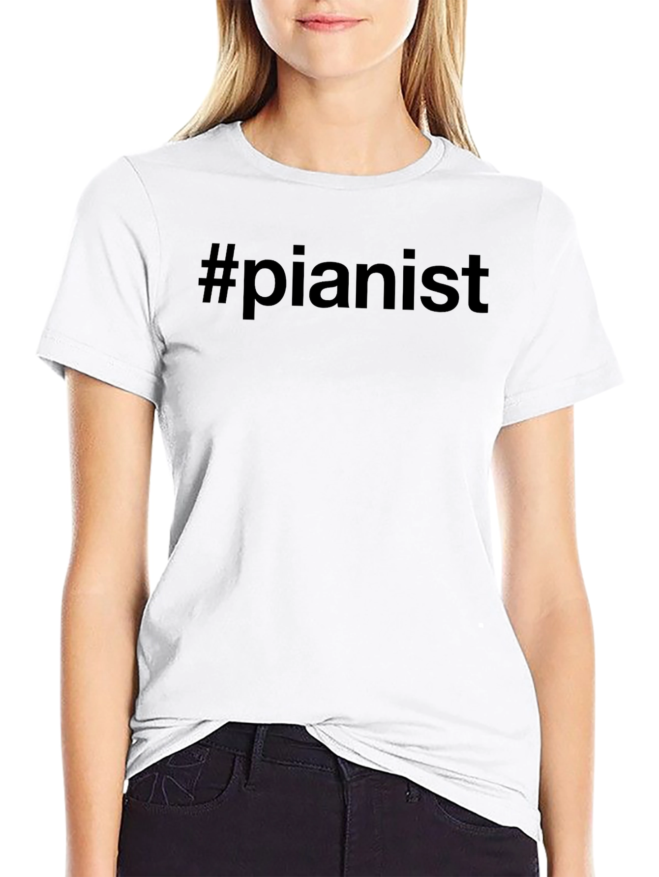 #pianist Black T-Shirt