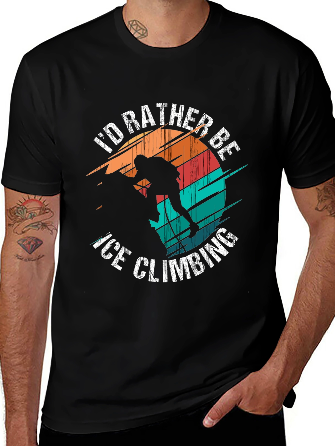 Ice Climbing T-Shirt - Outdoor Adventure Tee