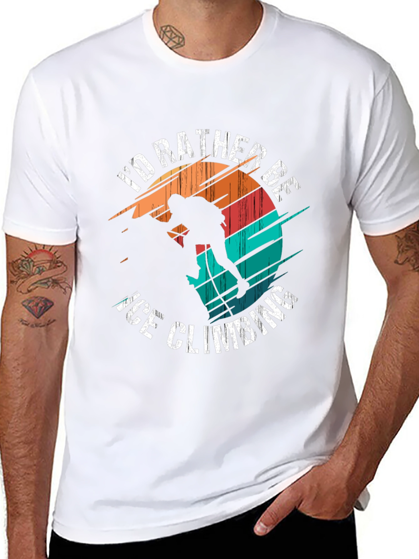 Ice Climbing T-Shirt - Outdoor Adventure Tee