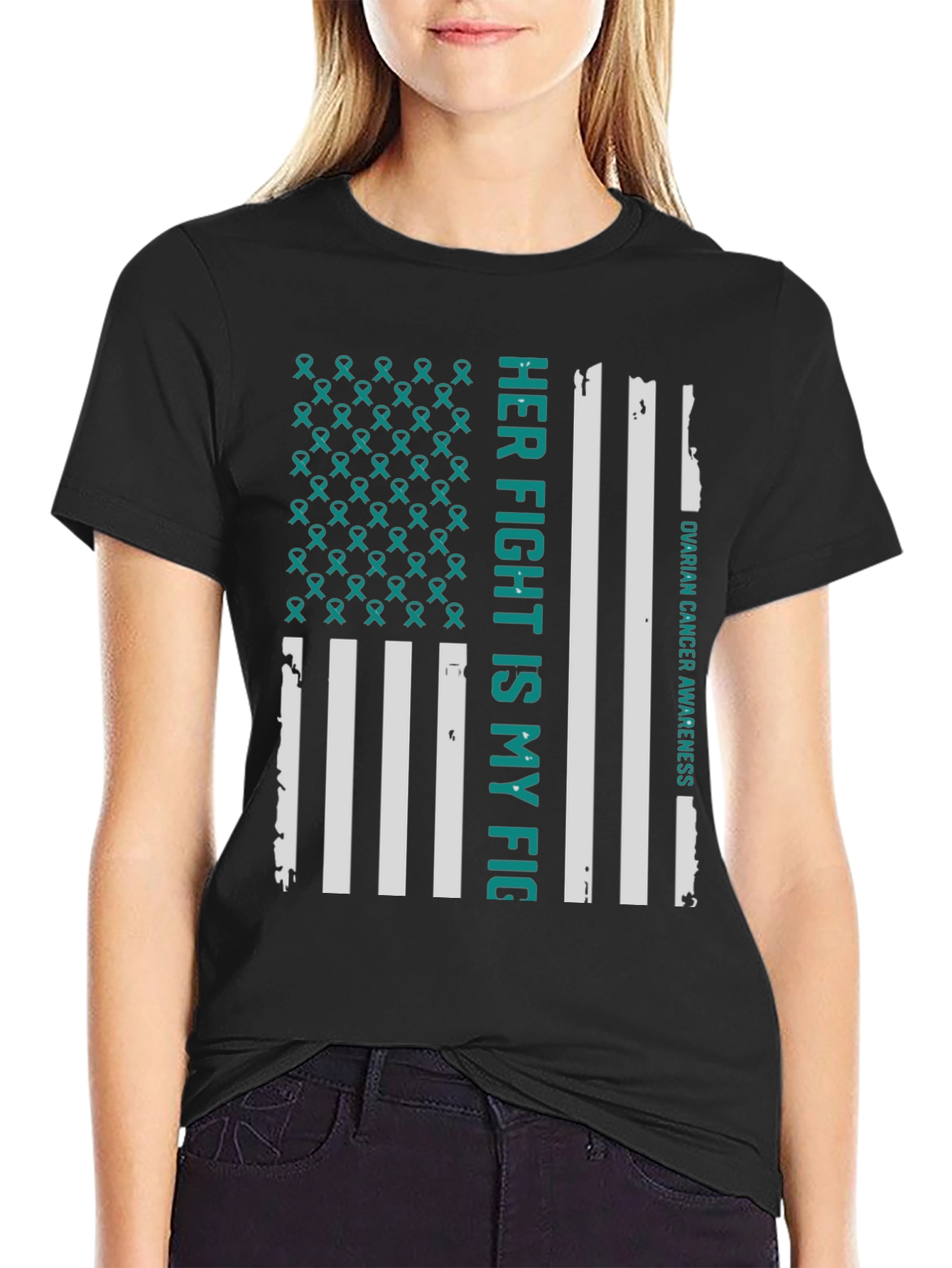 Ovarian Cancer Awareness Graphic Tee