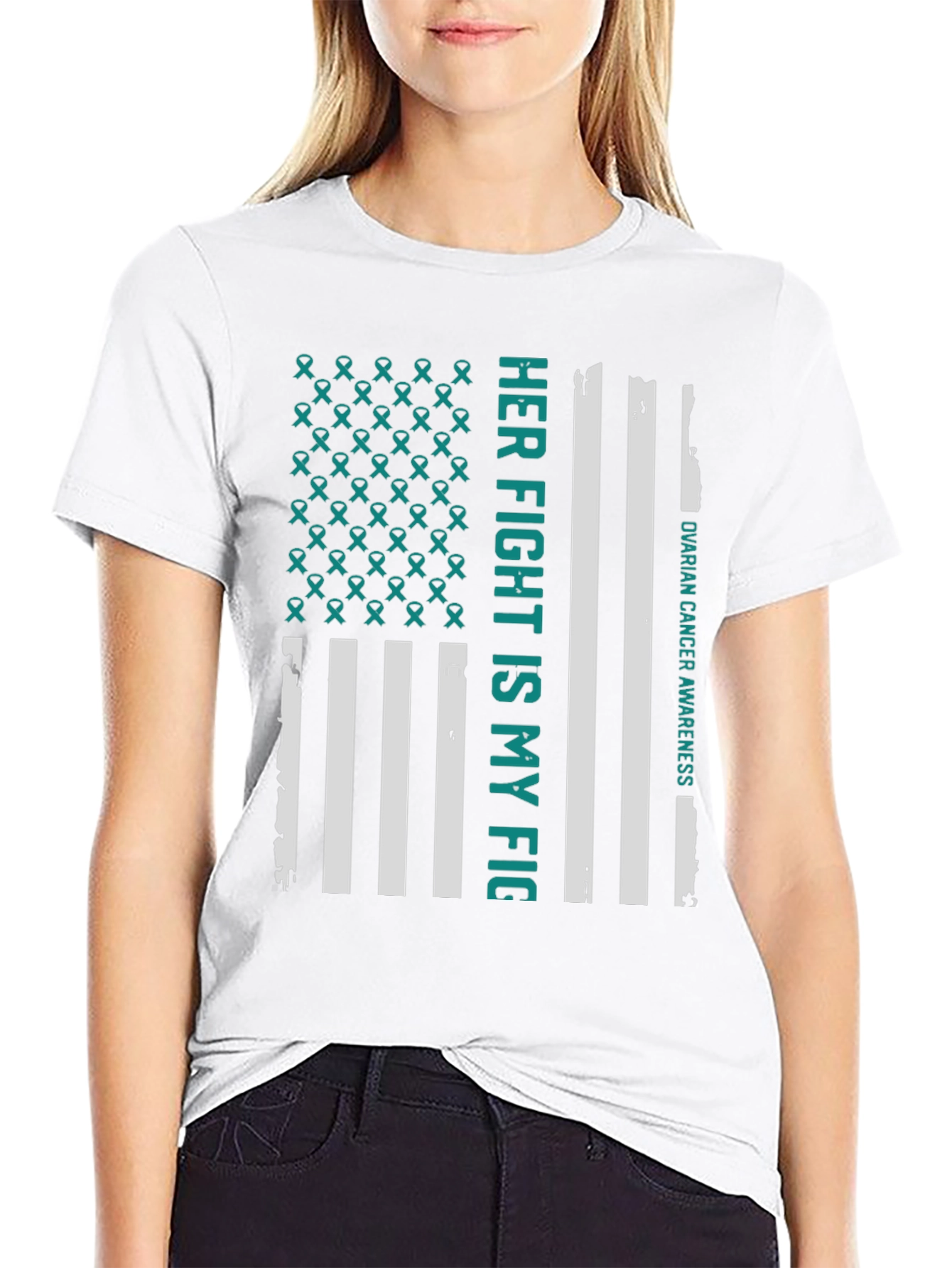 Ovarian Cancer Awareness Graphic Tee