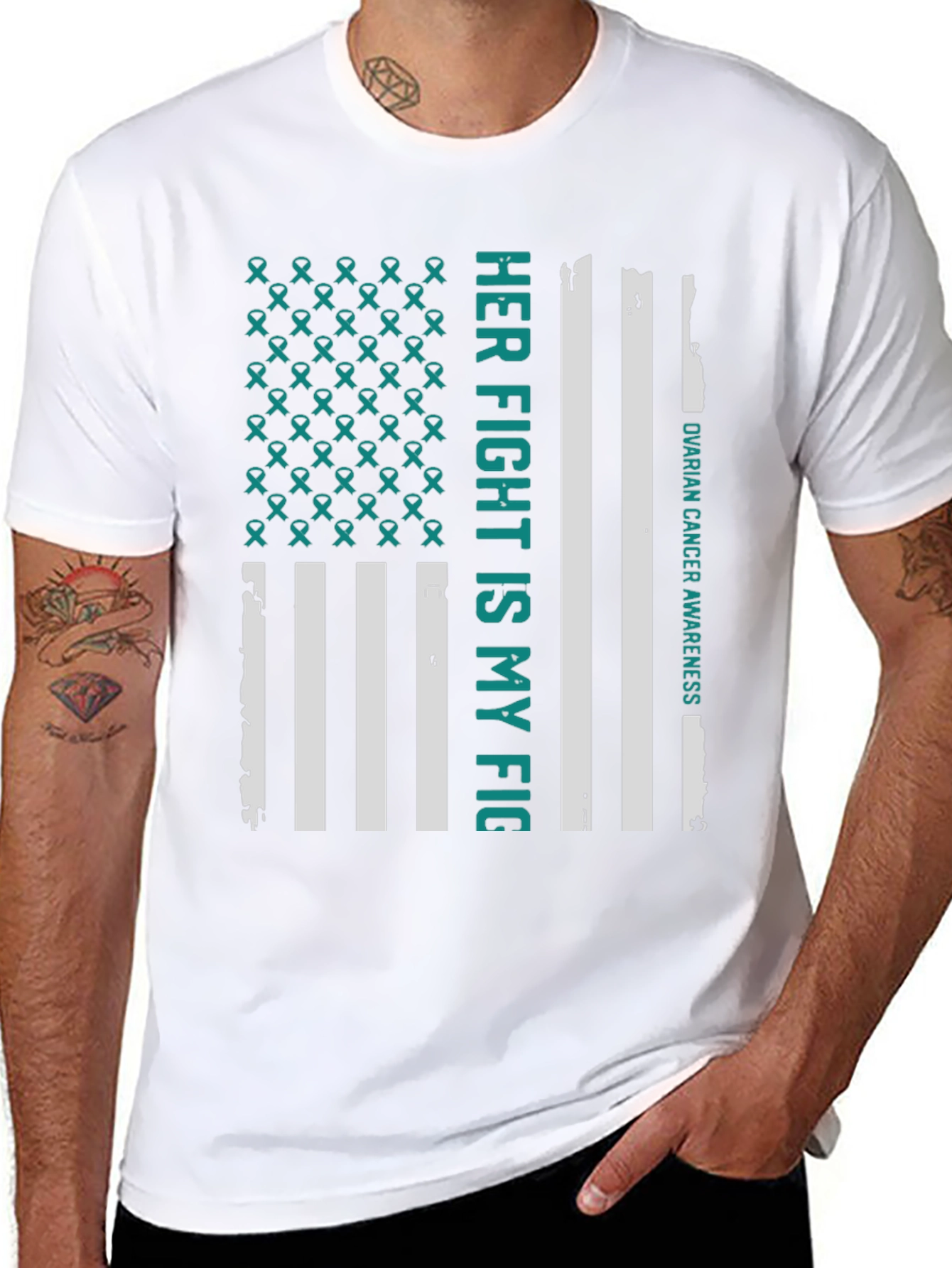 Ovarian Cancer Awareness Graphic Tee