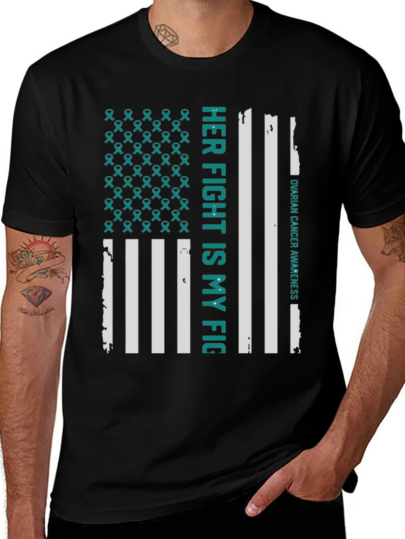 Ovarian Cancer Awareness Graphic Tee