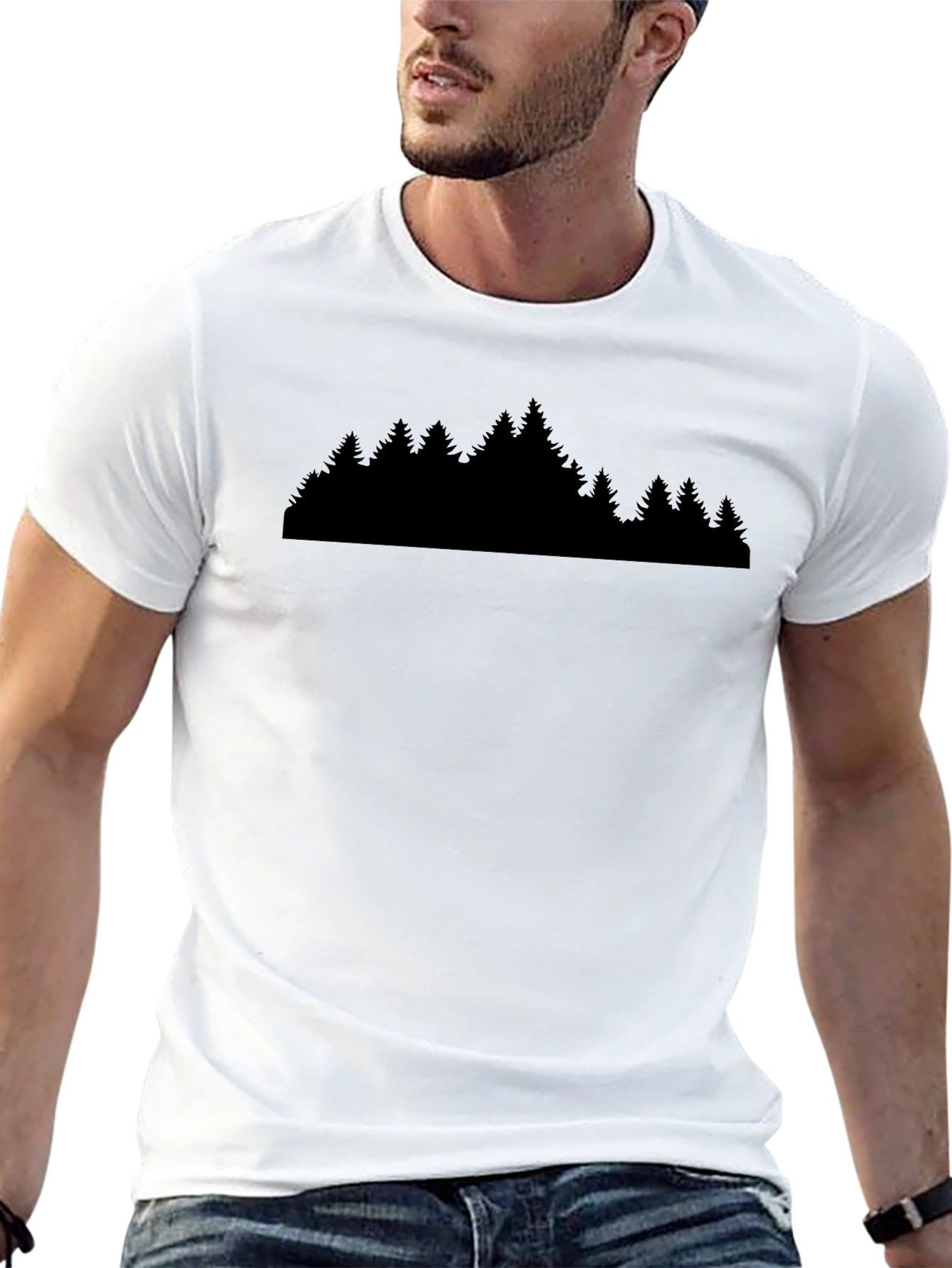 Nature Silhouette Black T-Shirt