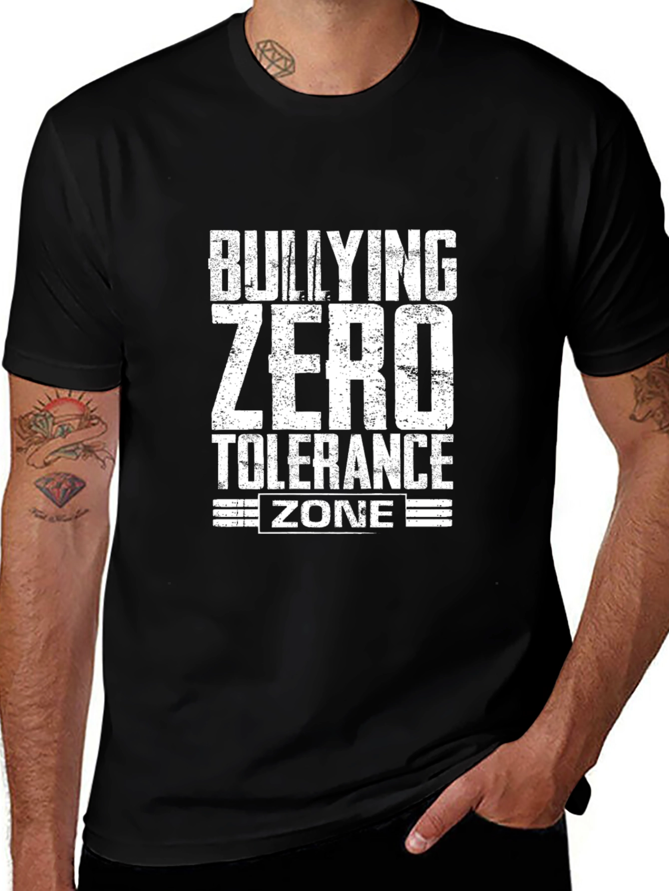 Bullying Zero Tolerance Zone Graphic Tee