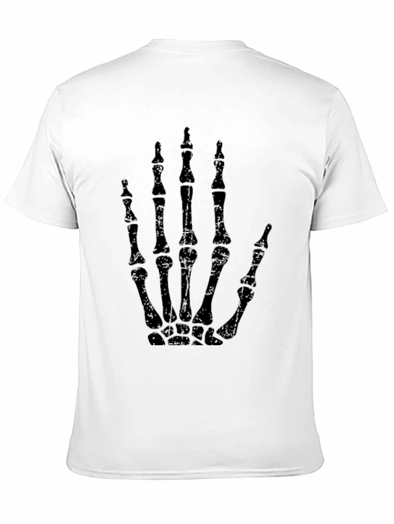 Skeleton Hand Graphic T-Shirt - Black