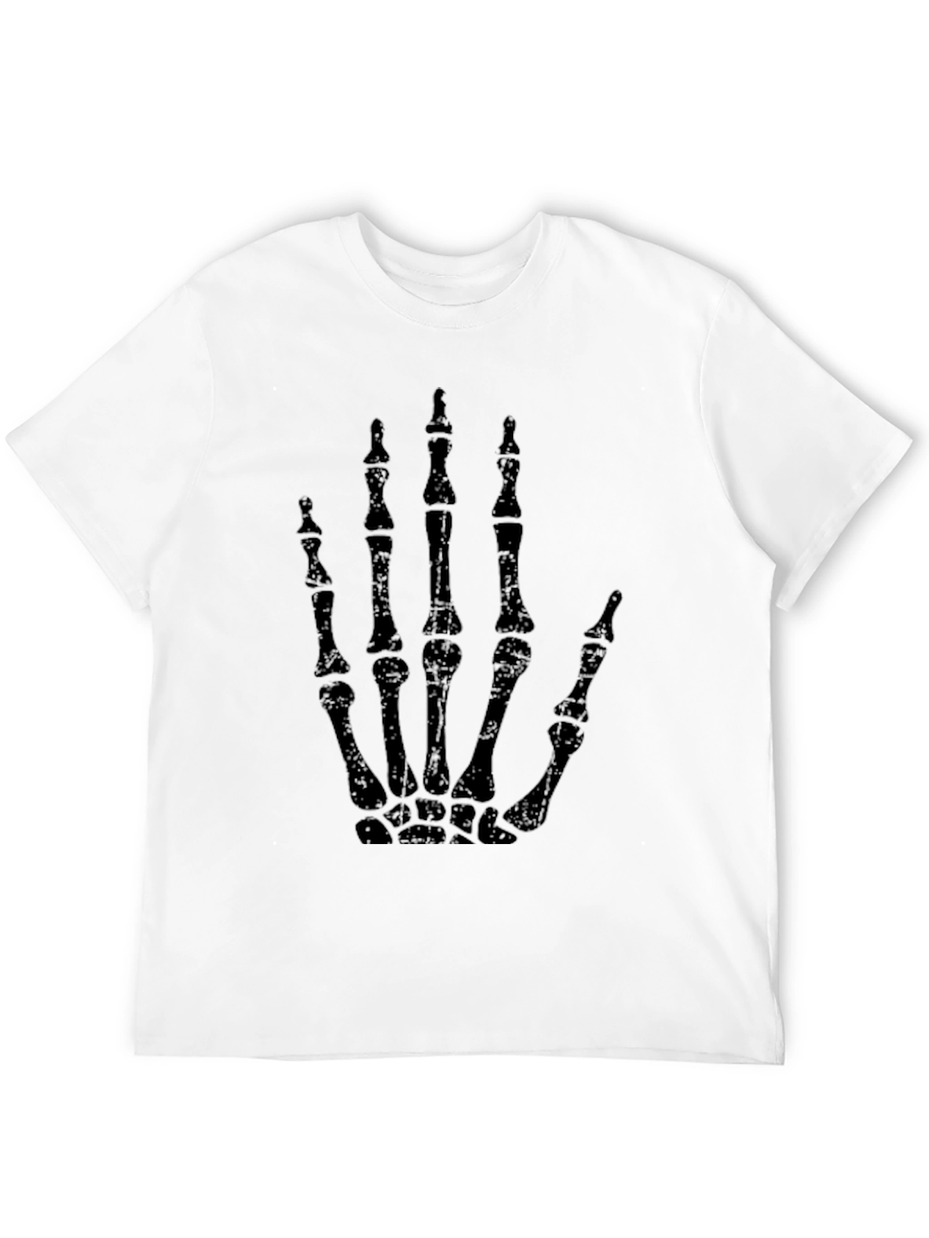 Skeleton Hand Graphic T-Shirt - Black