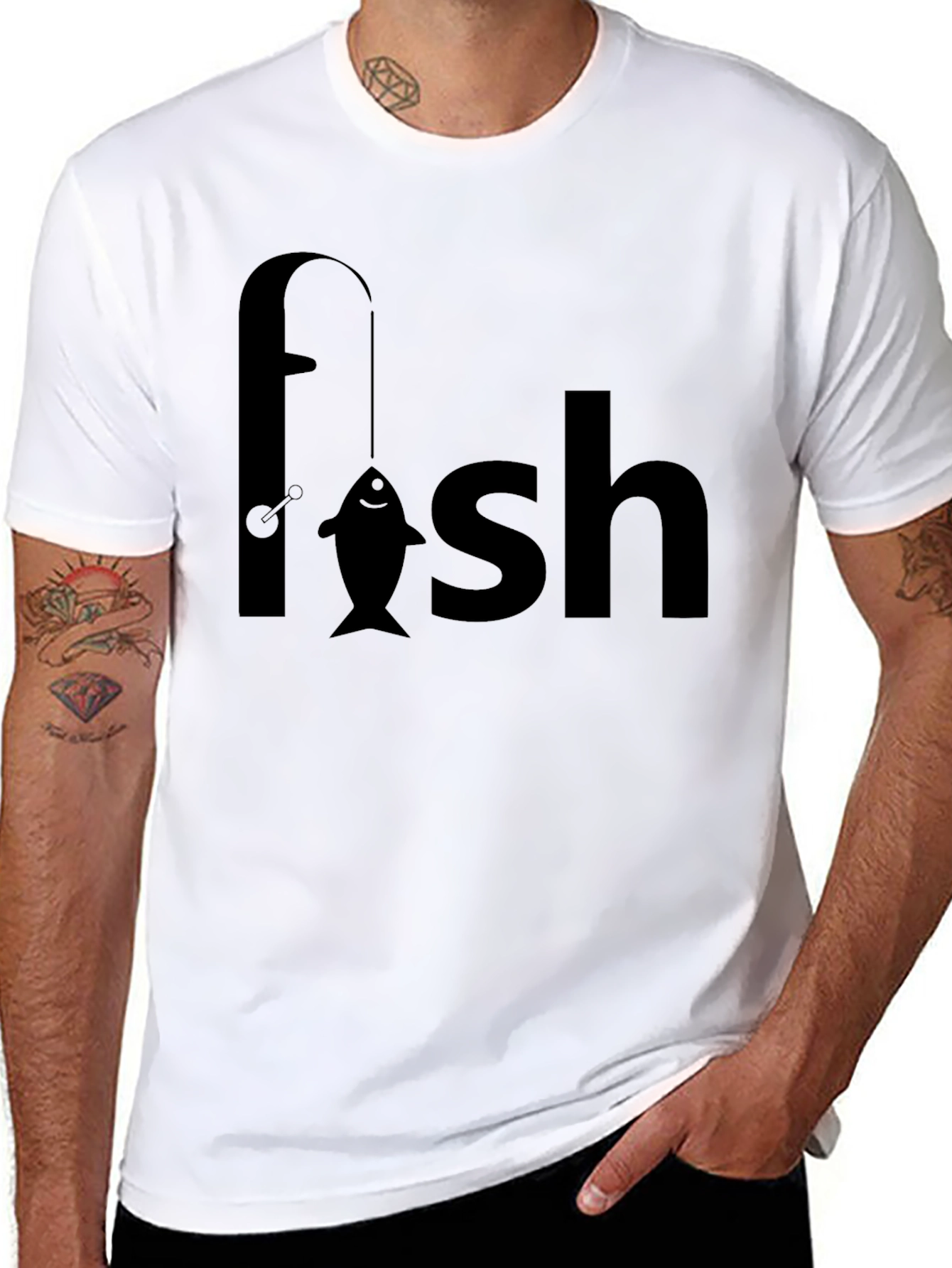 Fishing Rod Fish Pun Graphic T-Shirt