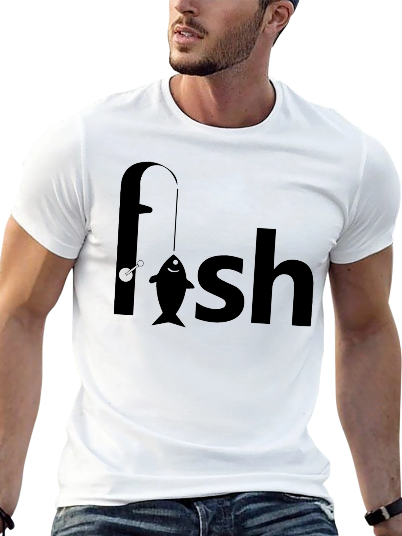 Fishing Rod Fish Pun Graphic T-Shirt