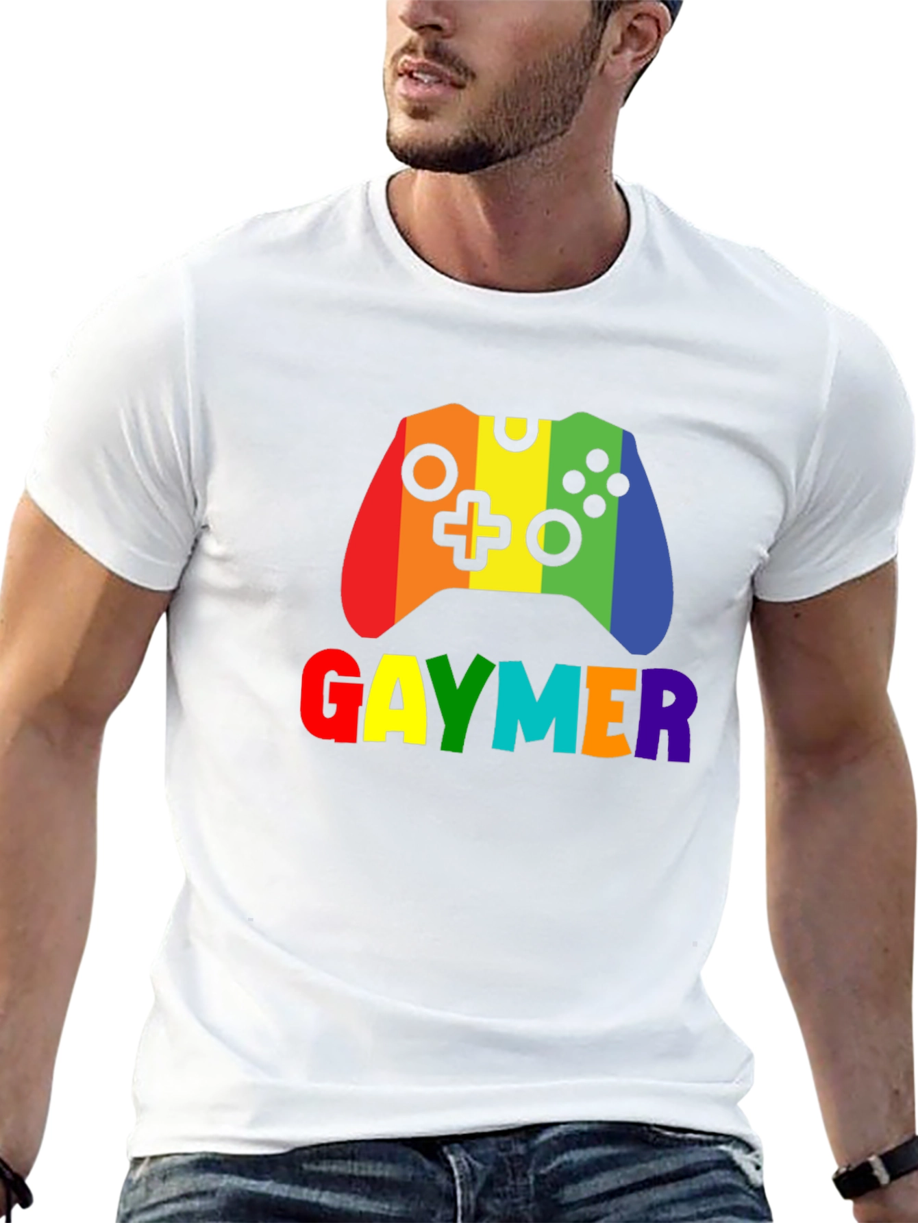 Gaymer Rainbow Graphic T-Shirt