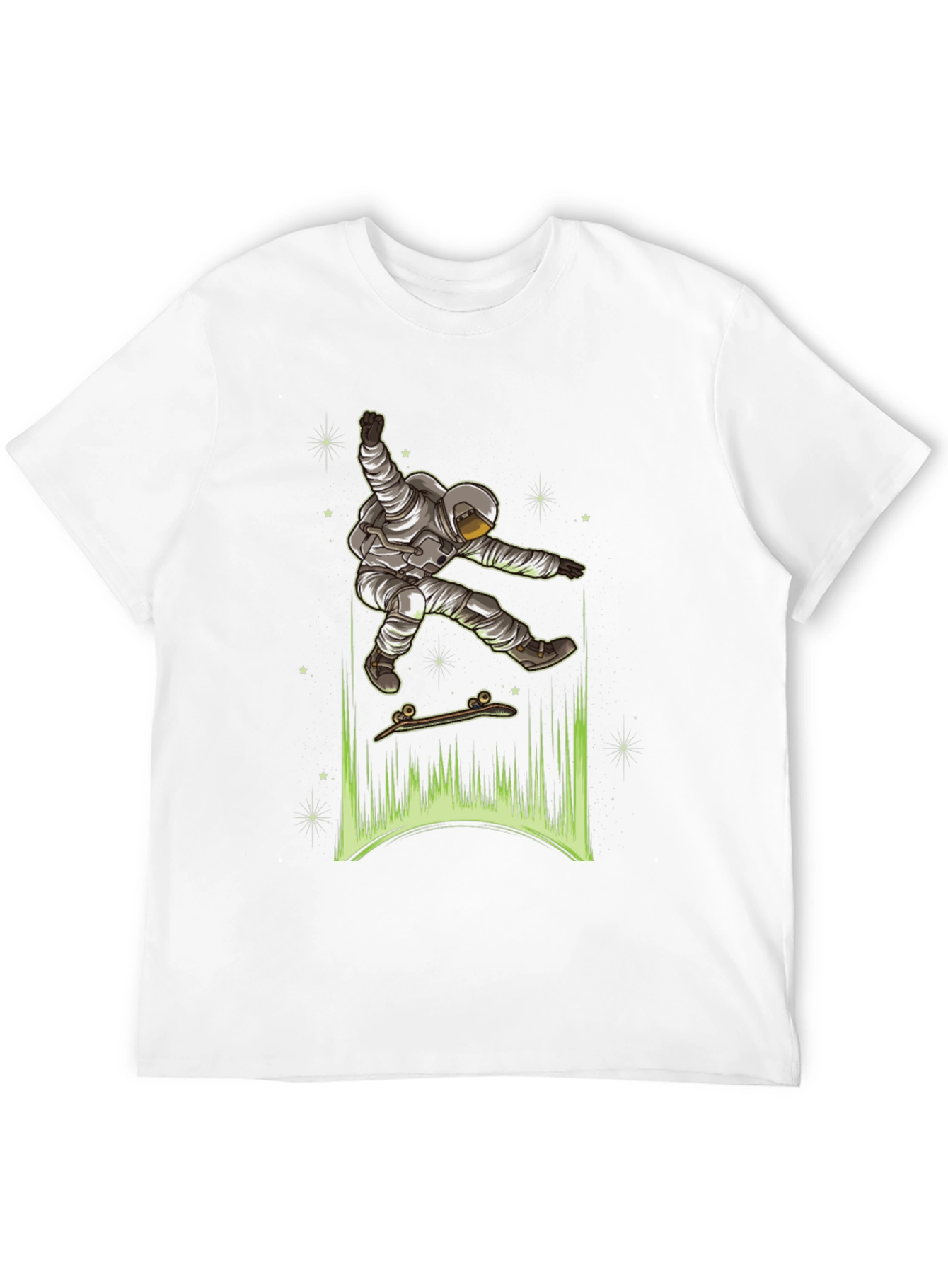 Astronaut Skateboarder Graphic Tee