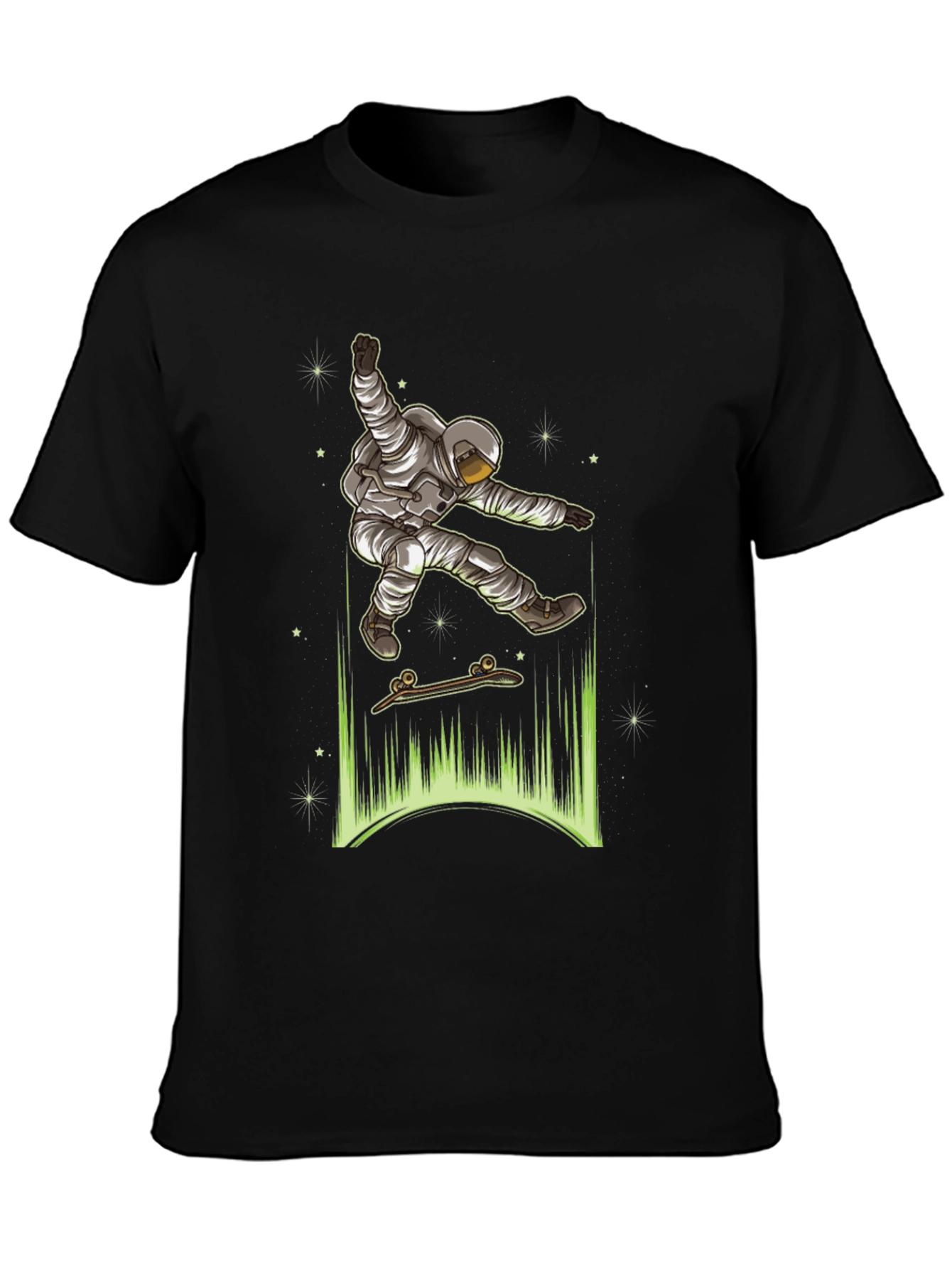 Astronaut Skateboarder Graphic Tee