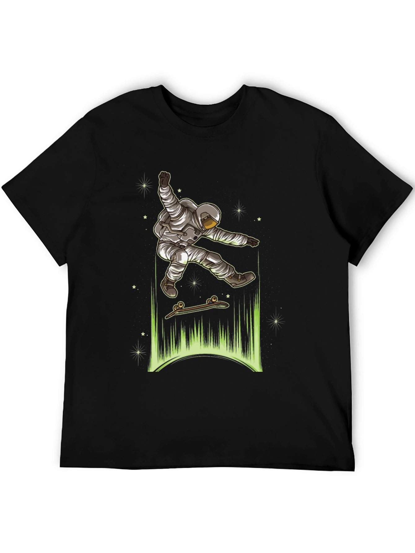 Astronaut Skateboarder Graphic Tee
