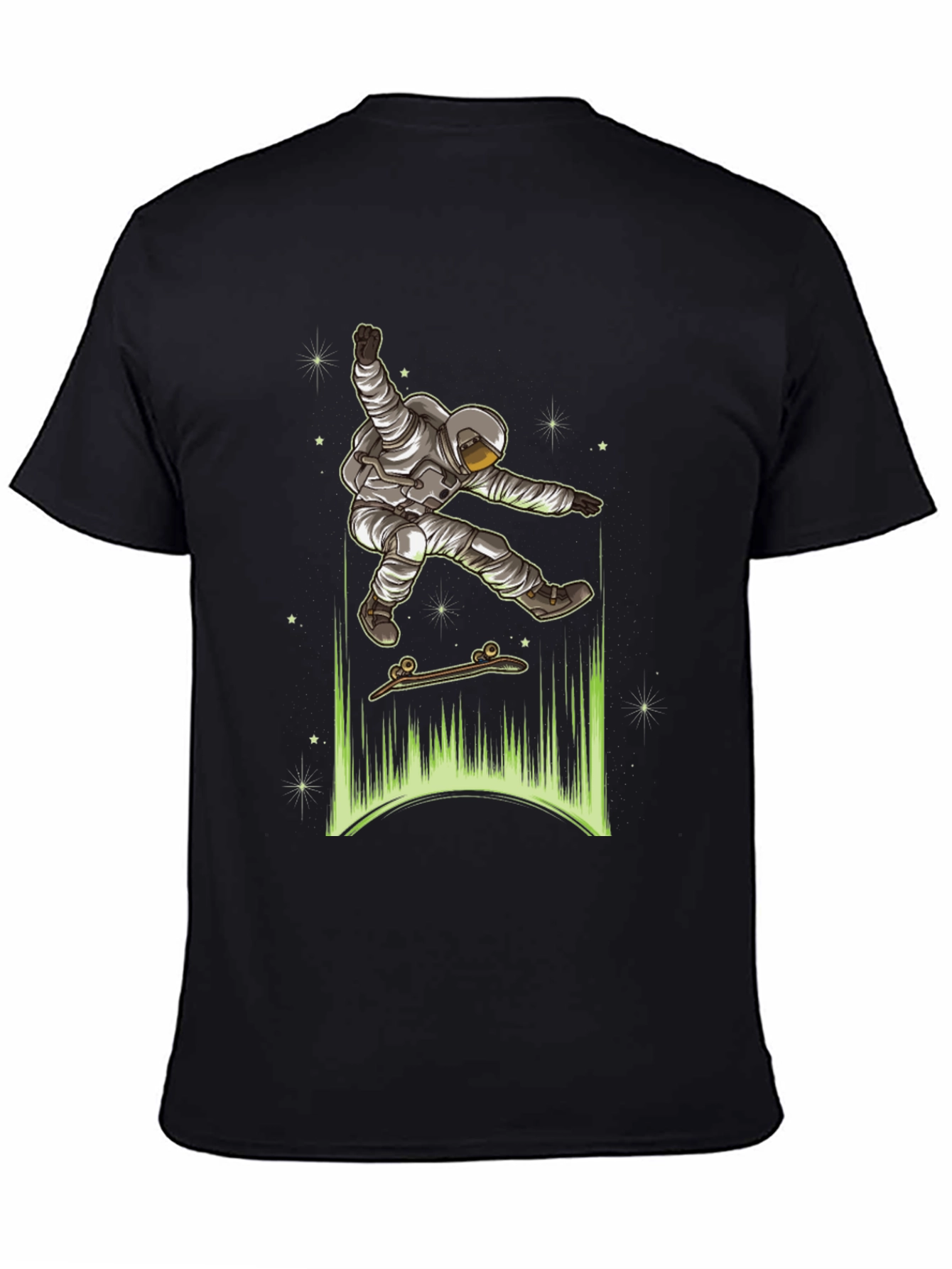 Astronaut Skateboarder Graphic Tee