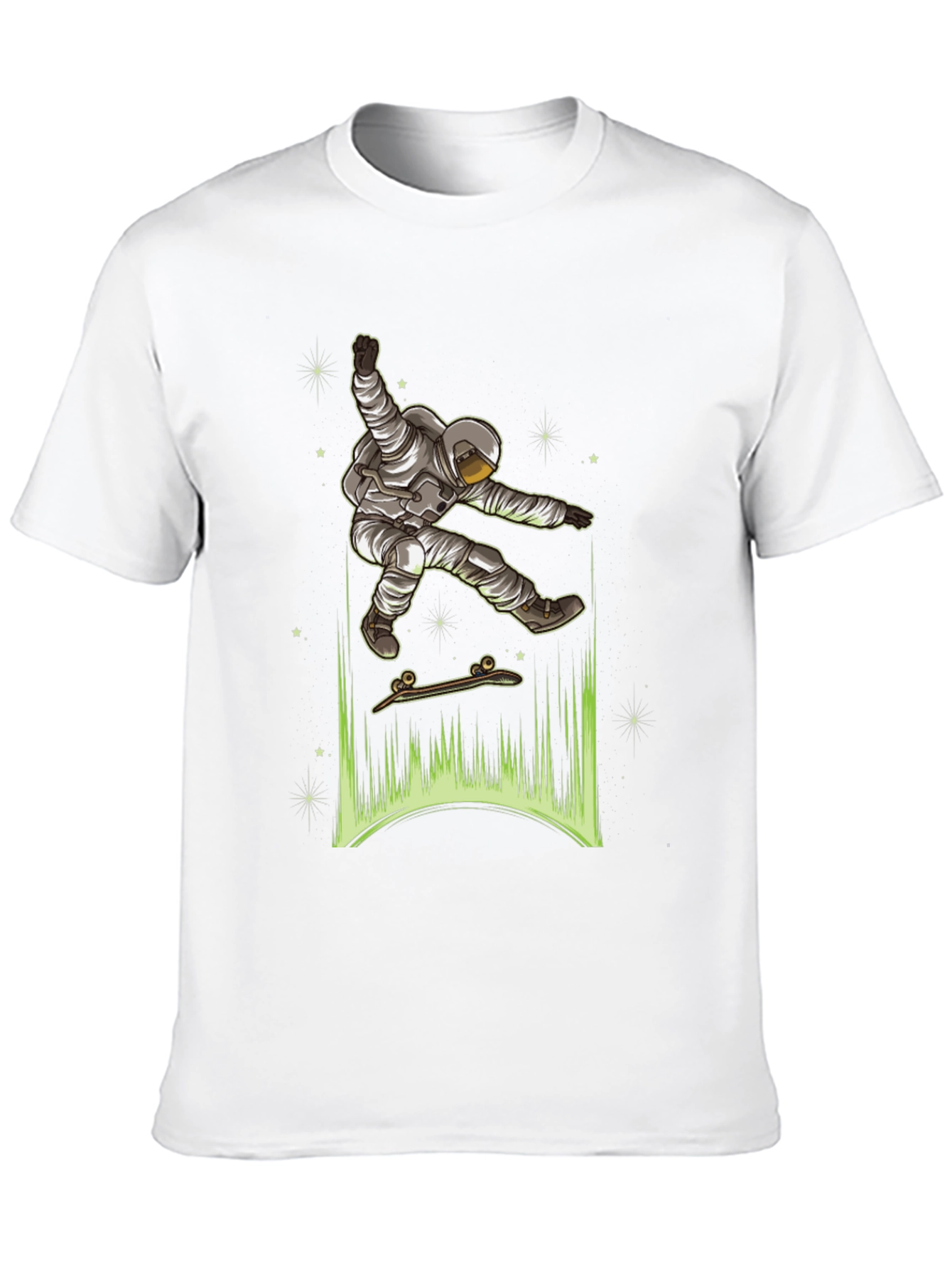 Astronaut Skateboarder Graphic Tee
