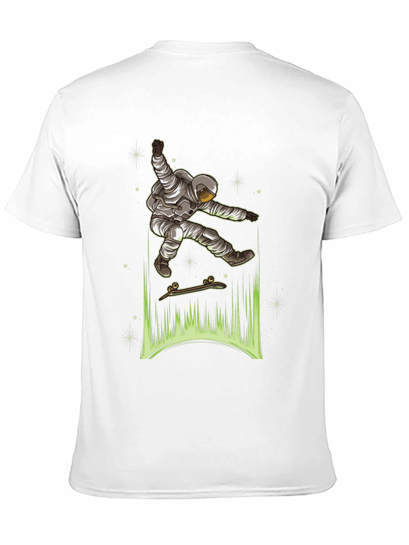 Astronaut Skateboarder Graphic Tee