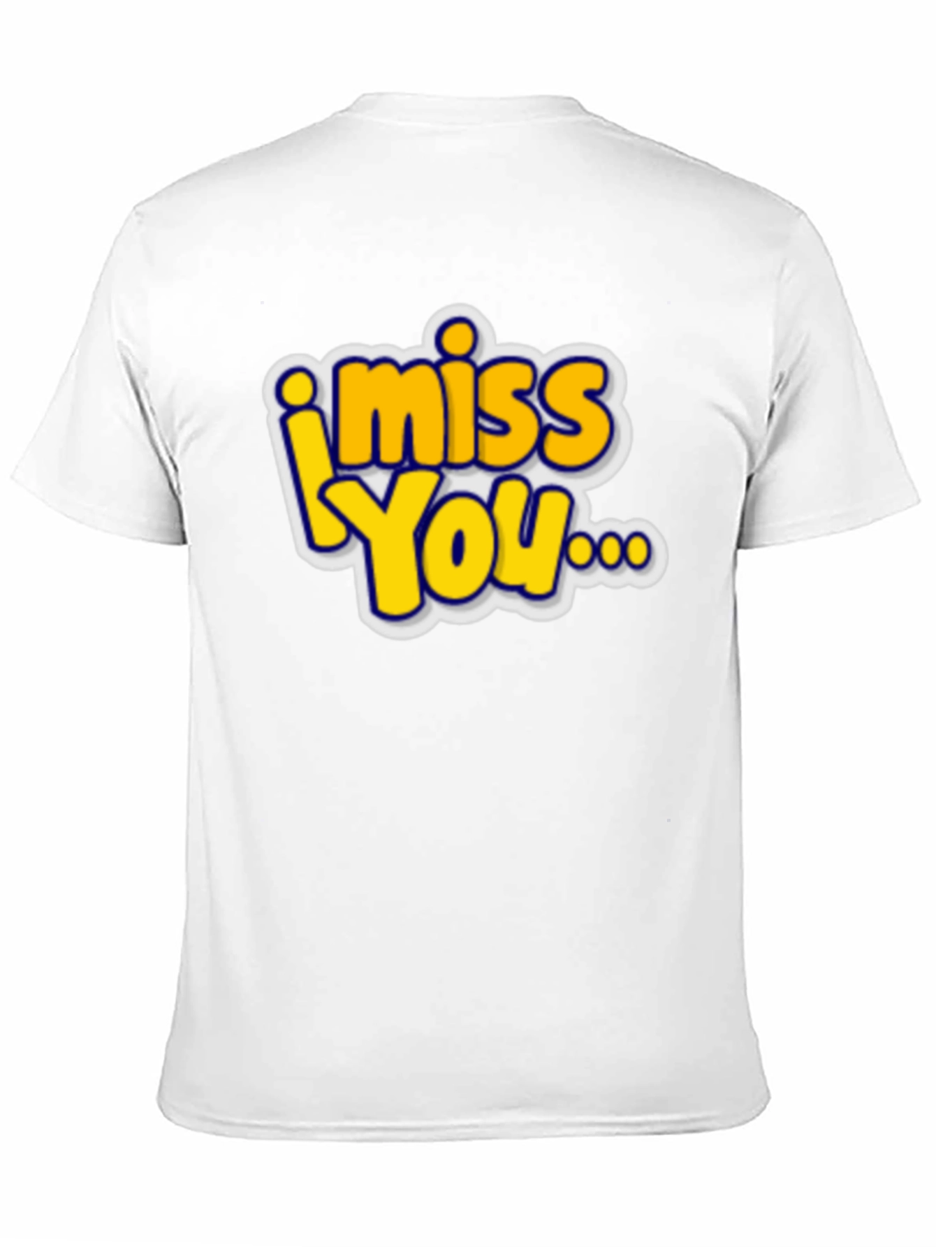 I Miss You Graphic T-Shirt - Black