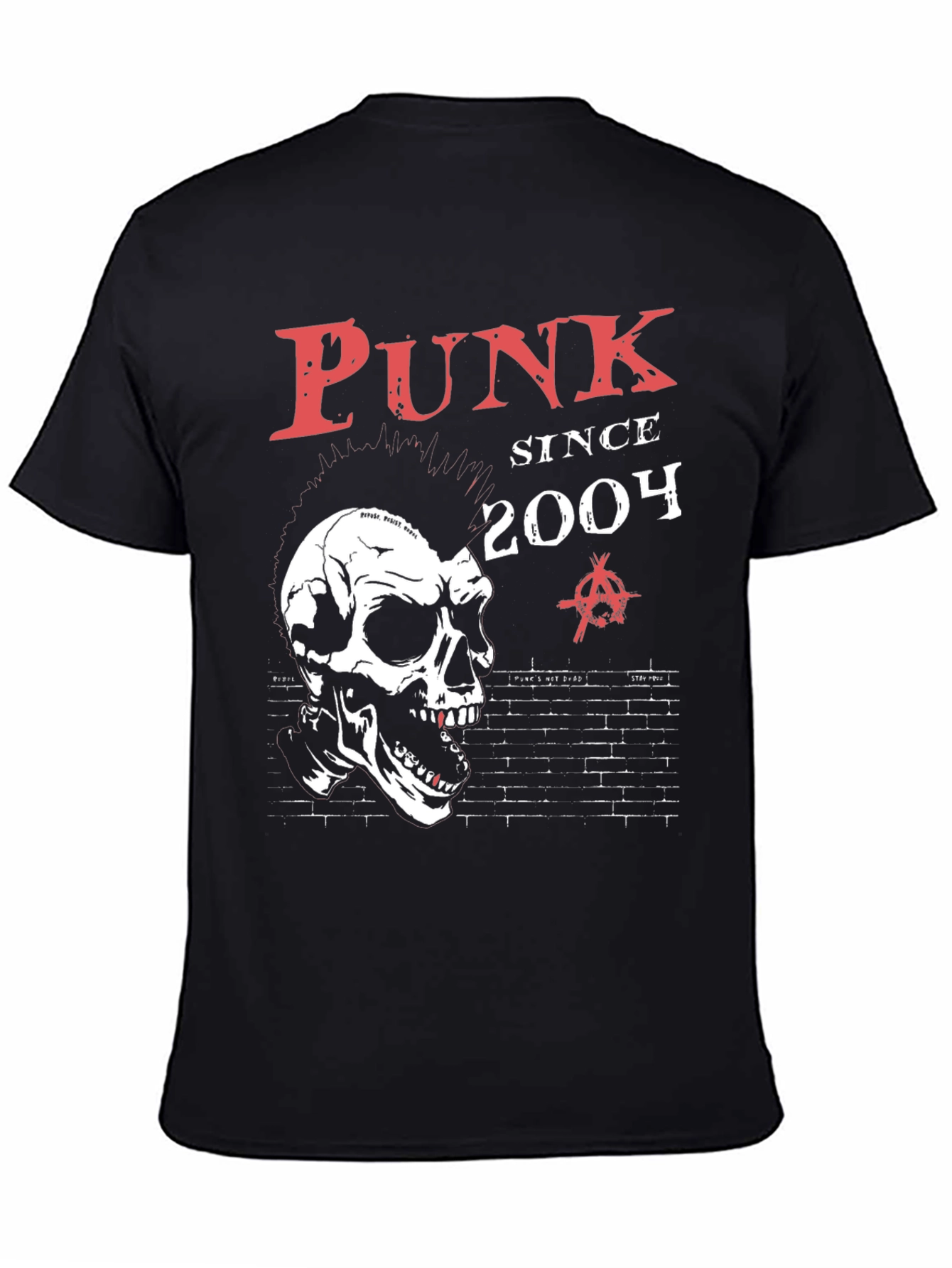 Punk Since 2004 Skull Graphic T-Shirt