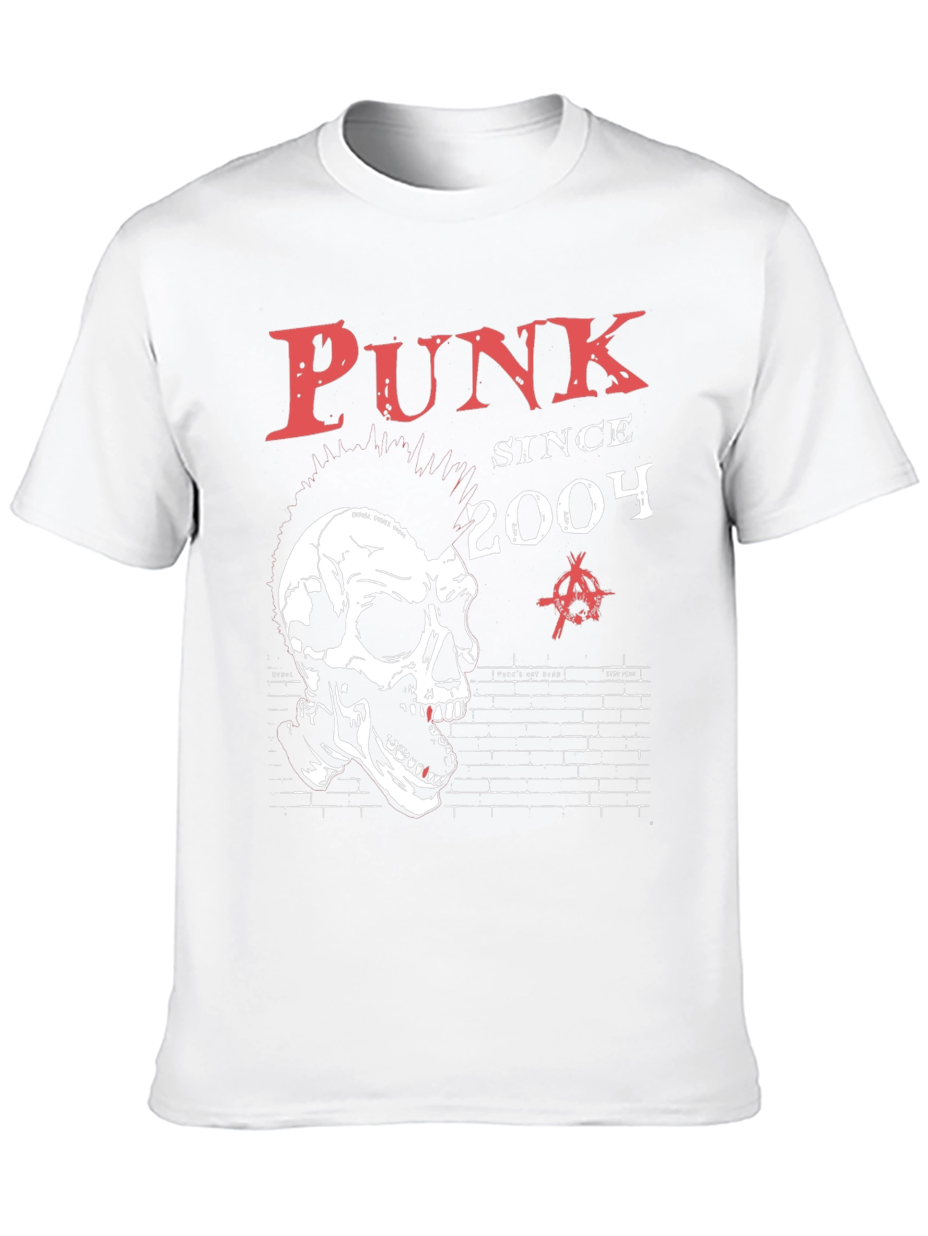 Punk Since 2004 Skull Graphic T-Shirt