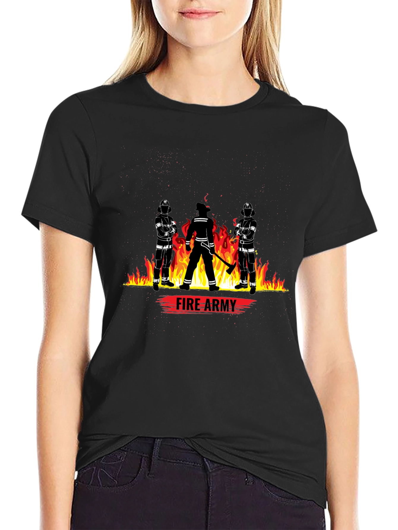 Fire Army Graphic T-Shirt