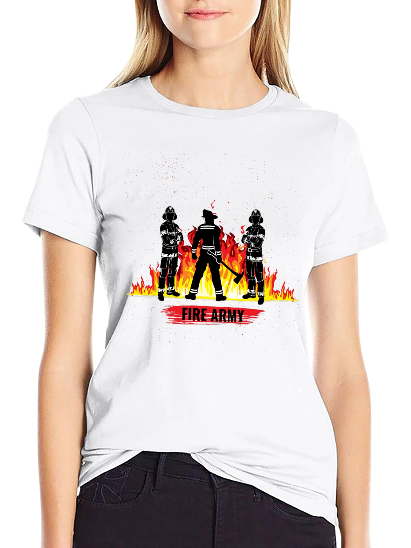 Fire Army Graphic T-Shirt