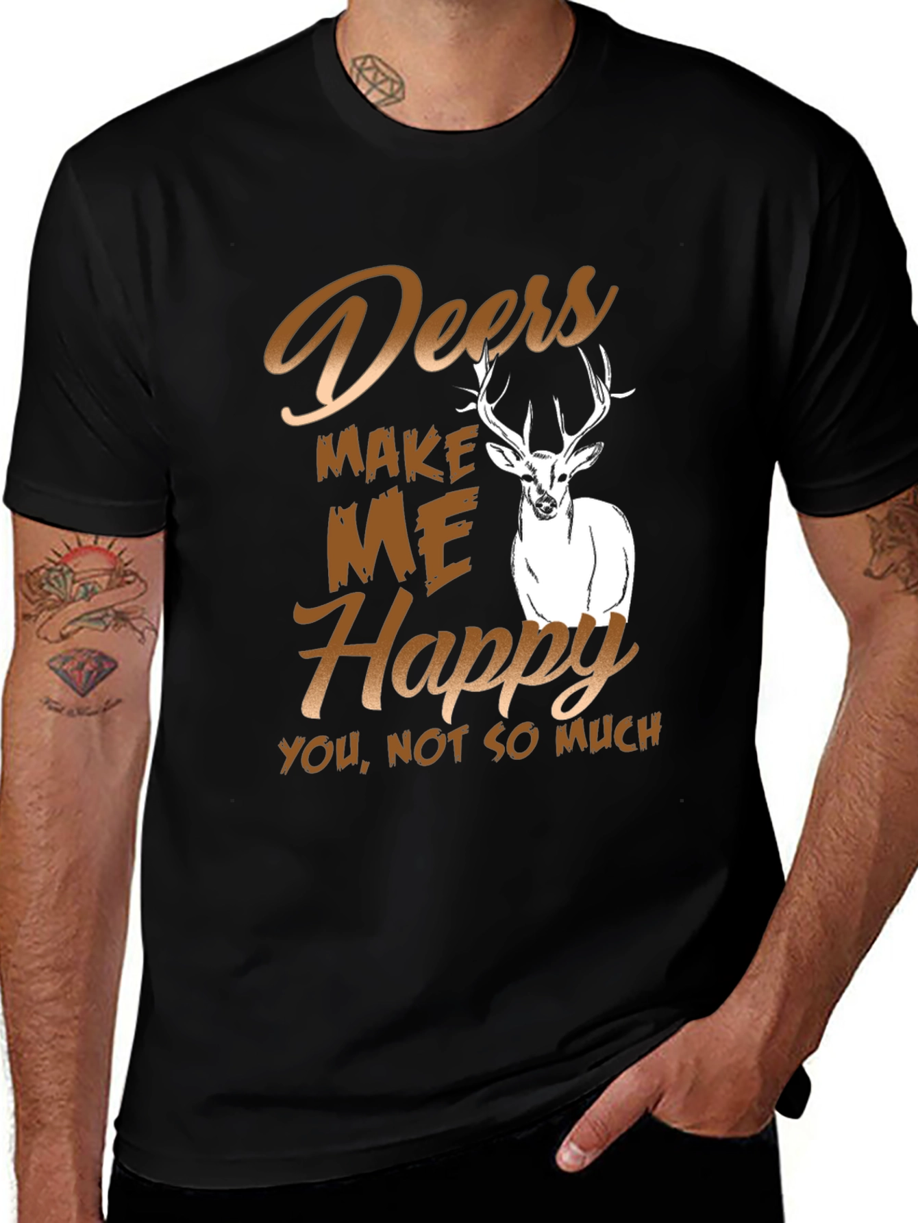 Deers Make Me Happy T-Shirt