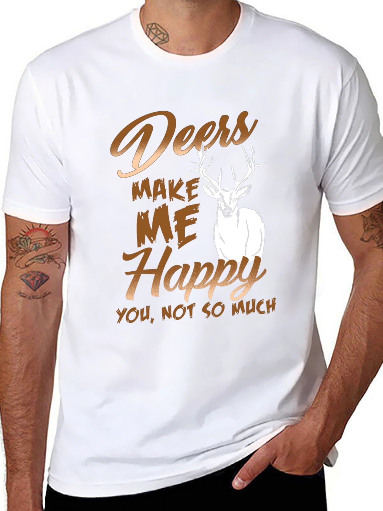 Deers Make Me Happy T-Shirt