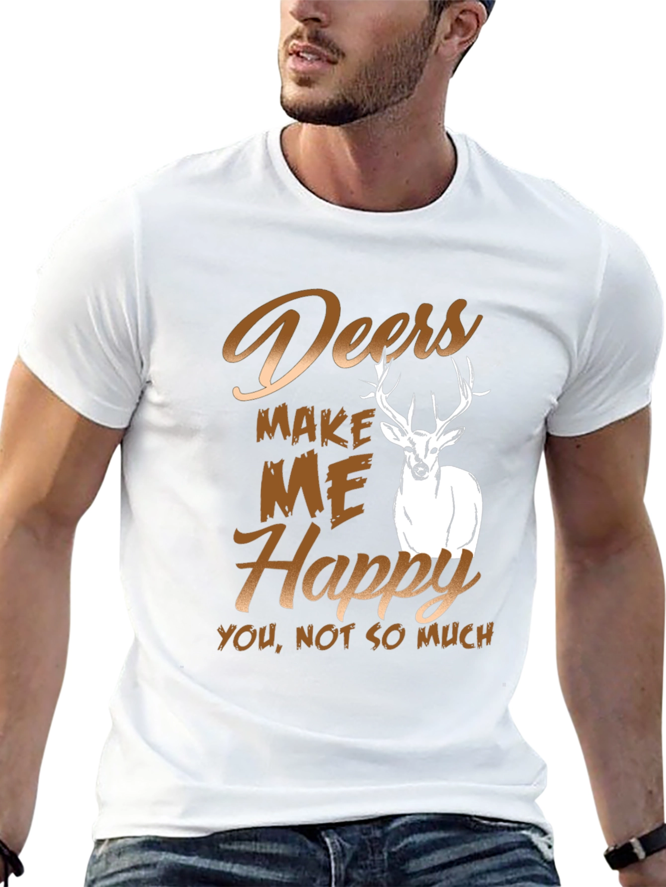 Deers Make Me Happy T-Shirt
