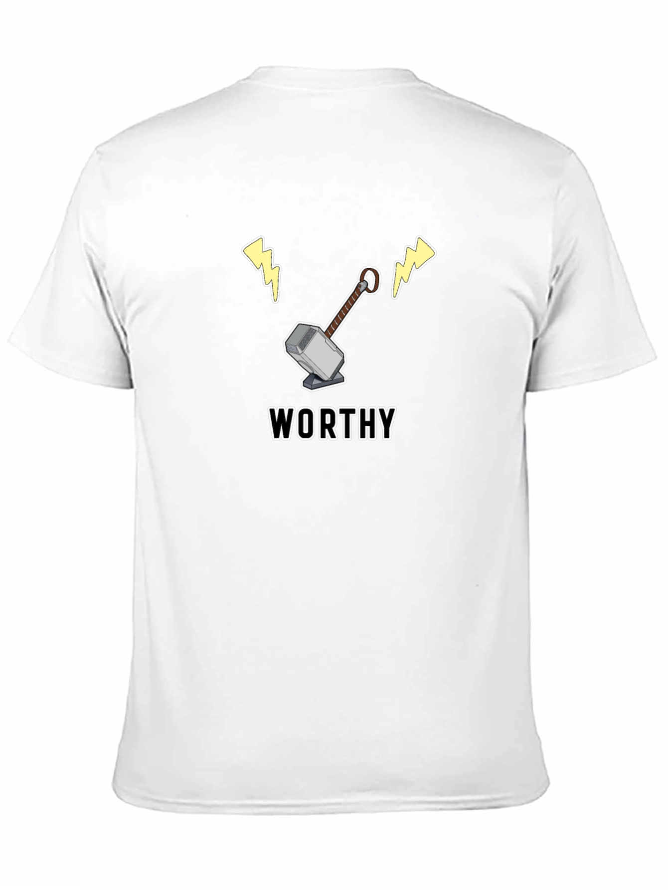 Worthy Mjolnir T-Shirt - Comic Fan Apparel
