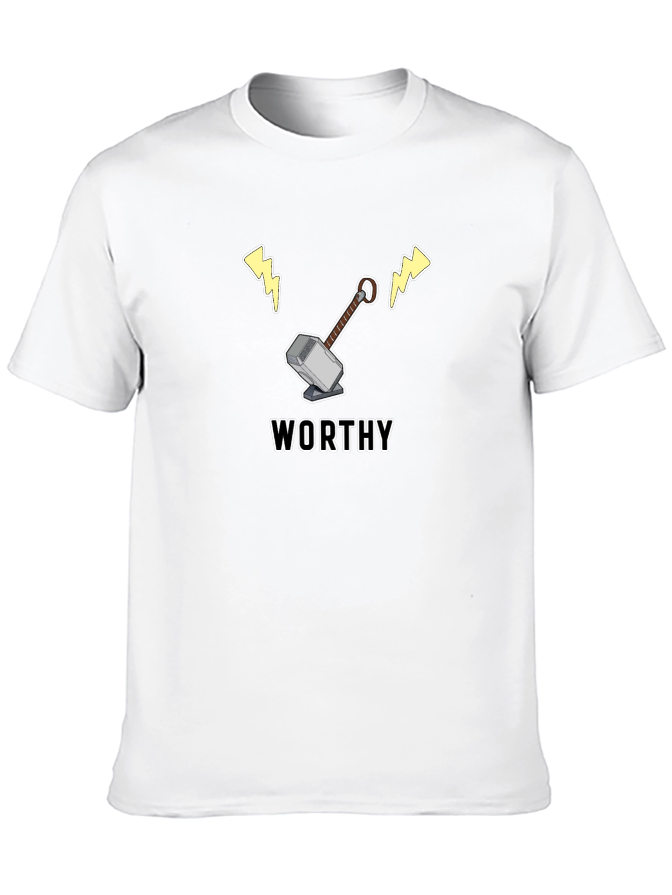 Worthy Mjolnir T-Shirt - Comic Fan Apparel