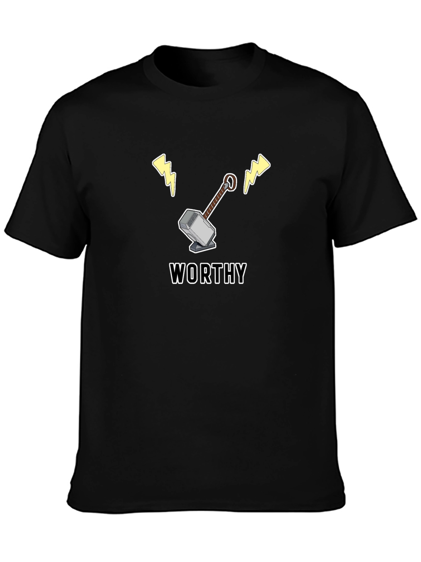 Worthy Mjolnir T-Shirt - Comic Fan Apparel