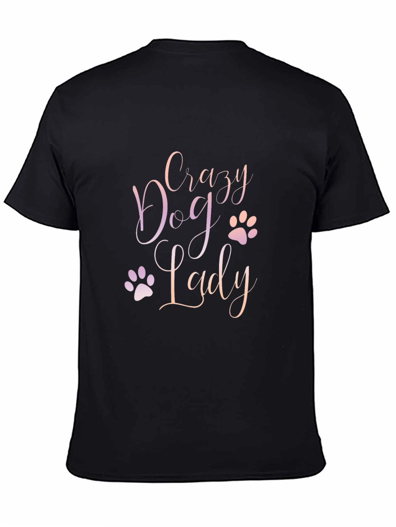 Crazy Dog Lady Black Tee