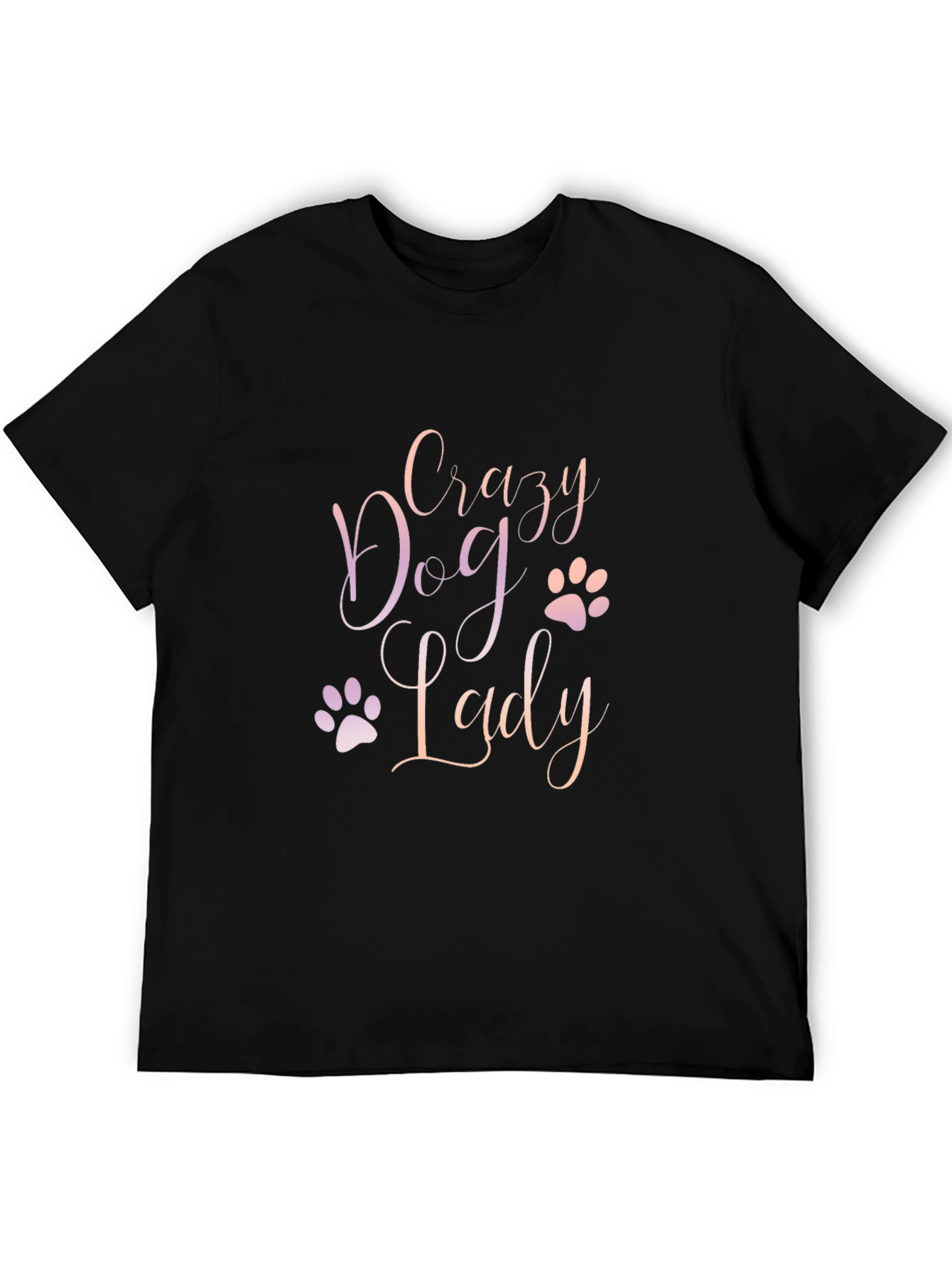 Crazy Dog Lady Black Tee