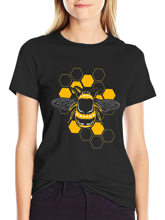 Bee Graphic Black T-Shirt