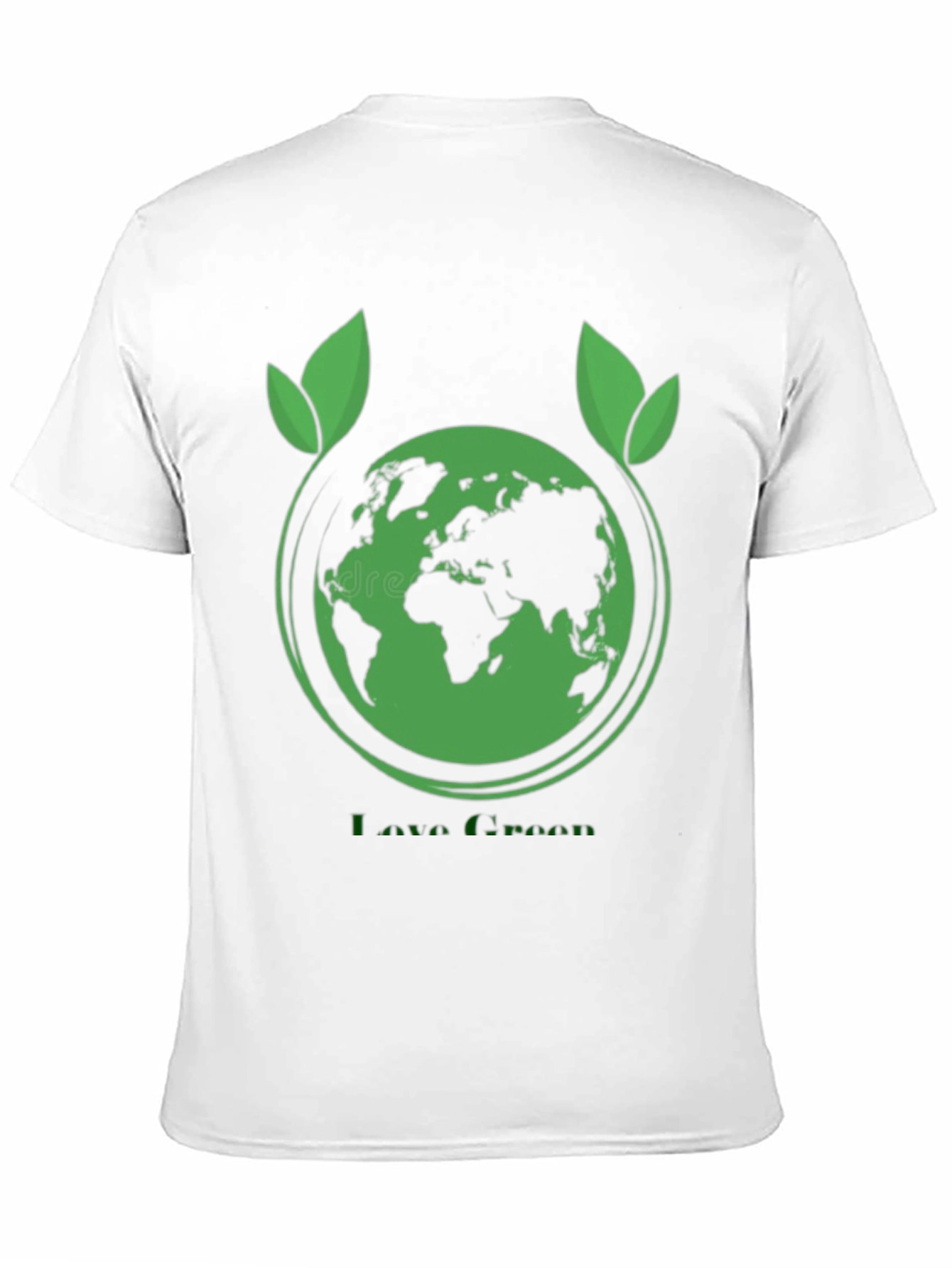 Eco-Friendly Love Green Black T-Shirt