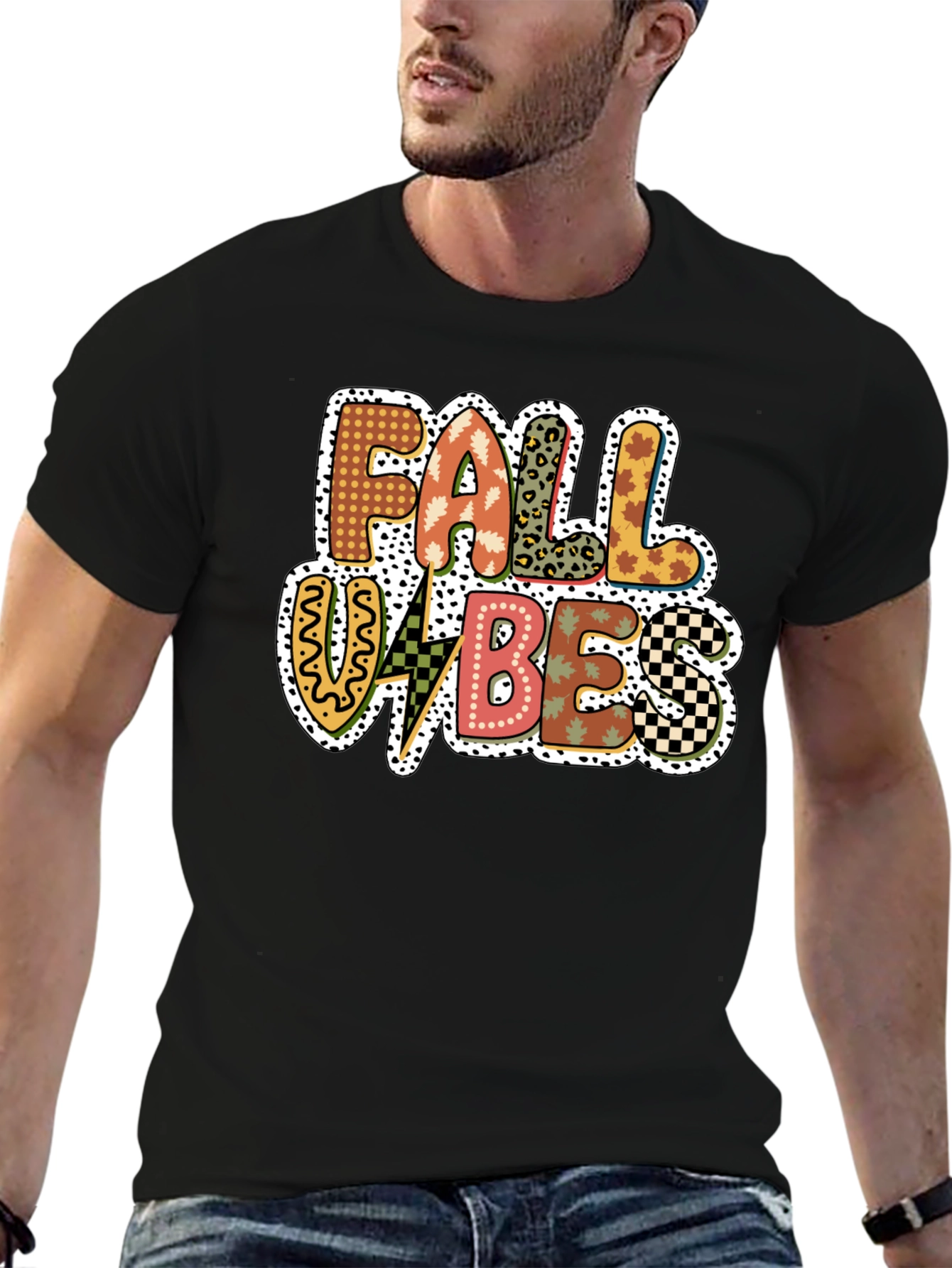 Fall Vibes Graphic Tee - Trendy Autumn Design