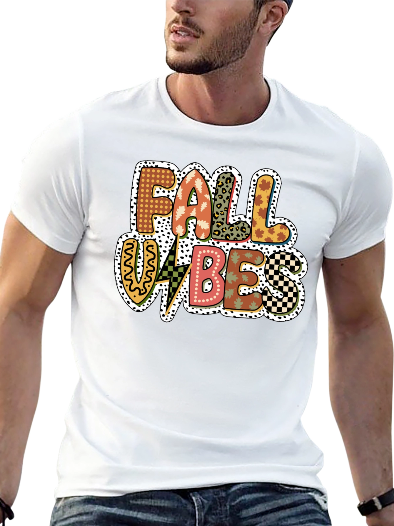 Fall Vibes Graphic Tee - Trendy Autumn Design