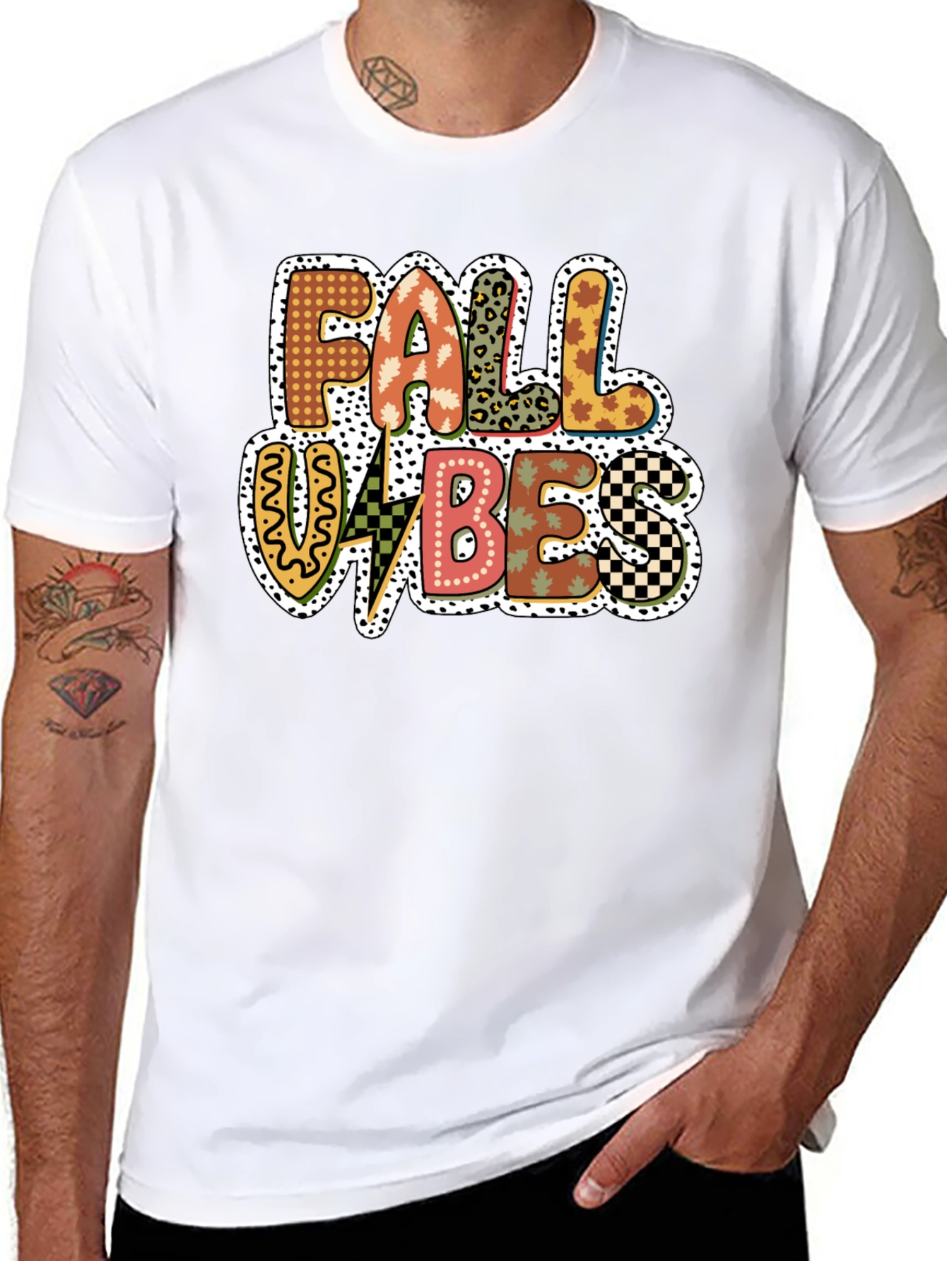 Fall Vibes Graphic Tee - Trendy Autumn Design