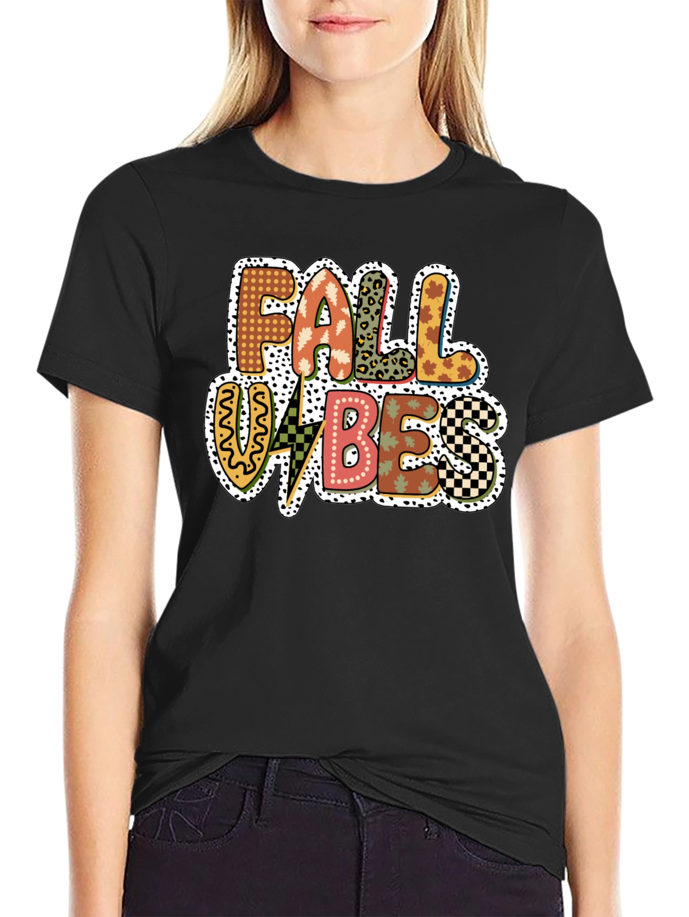 Fall Vibes Graphic Tee - Trendy Autumn Design